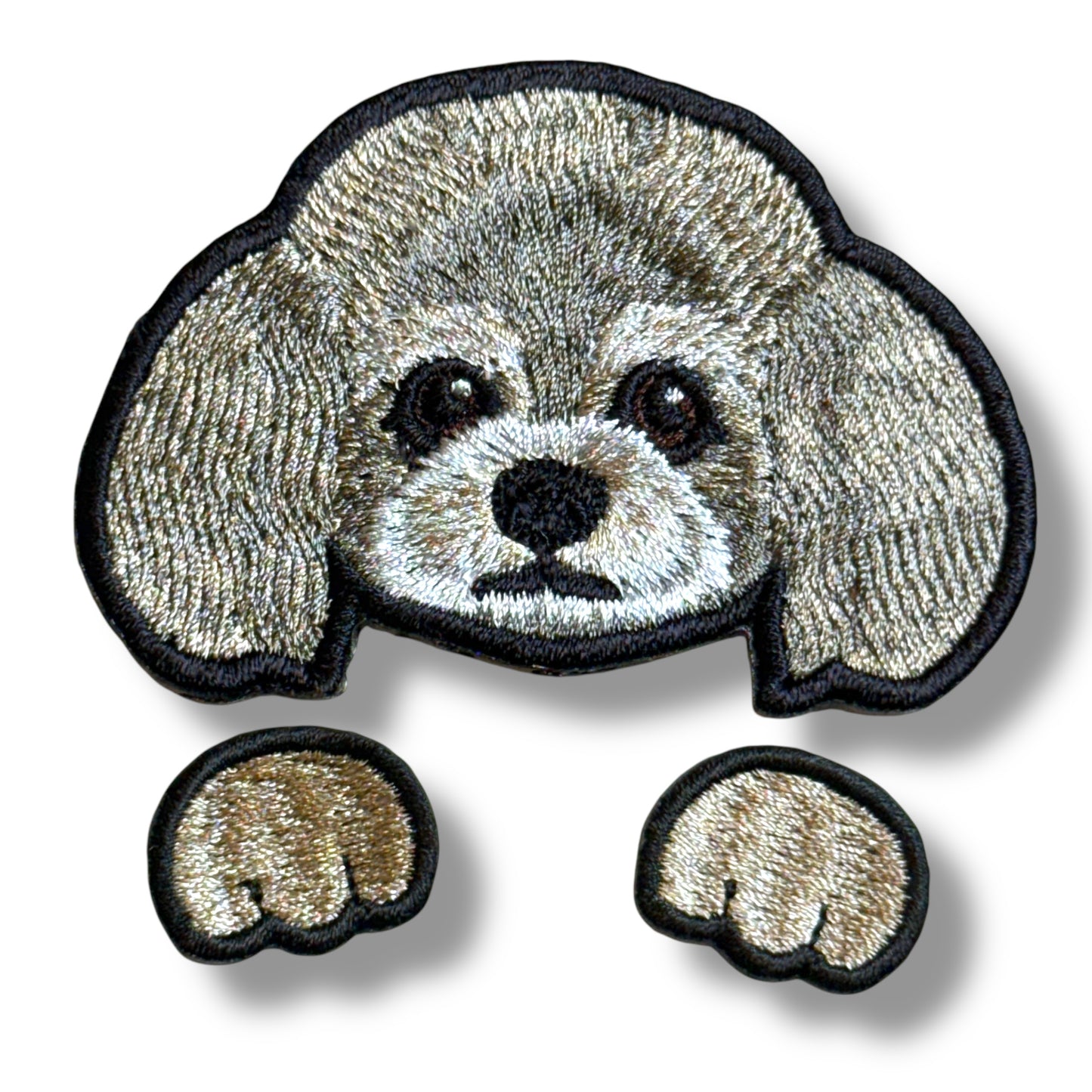 トイプードルの刺繍ワッペン