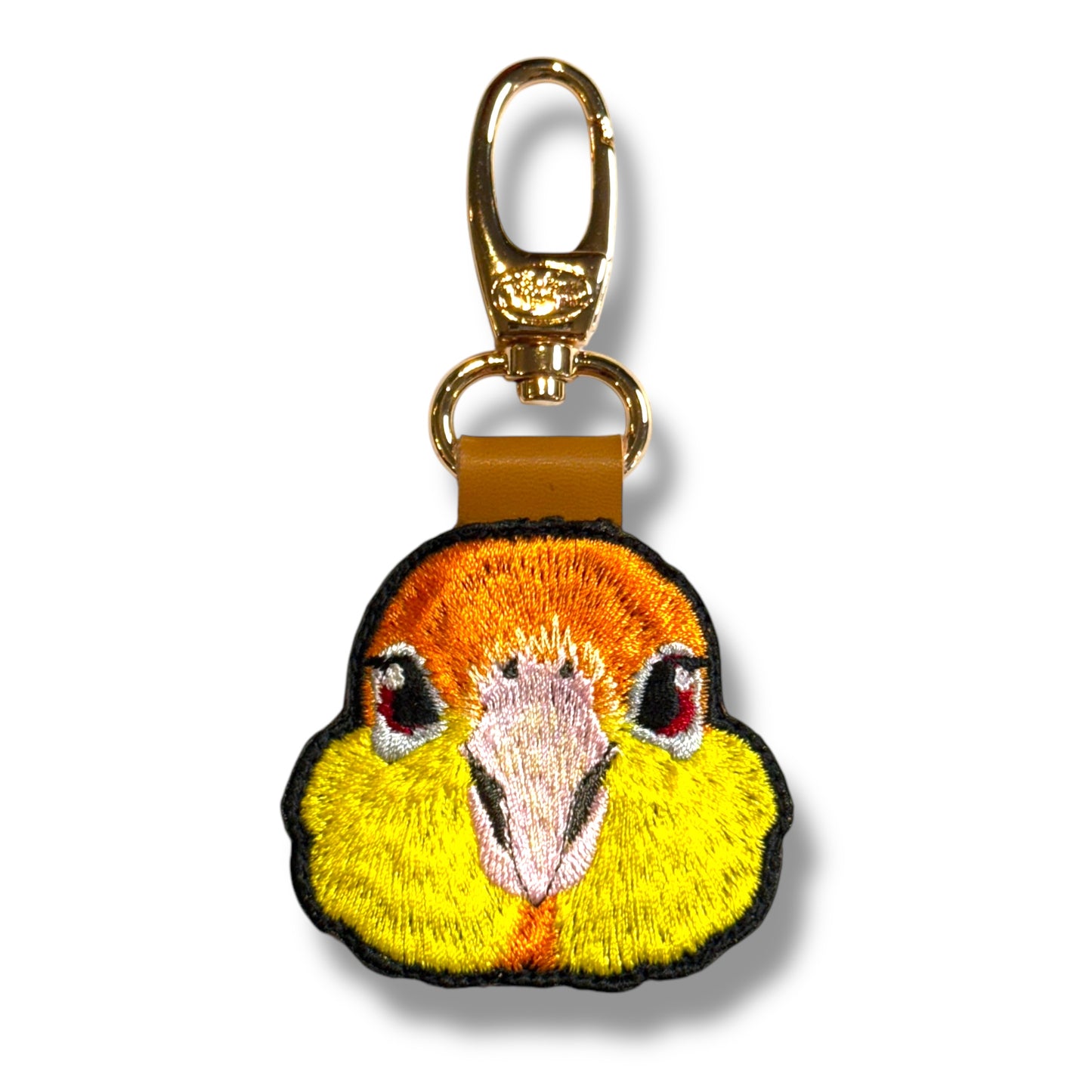 シロハラインコの証明写真刺繍ワッペン