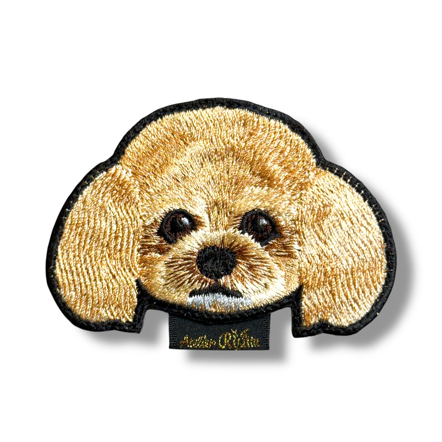 トイプードルの刺繍ワッペン