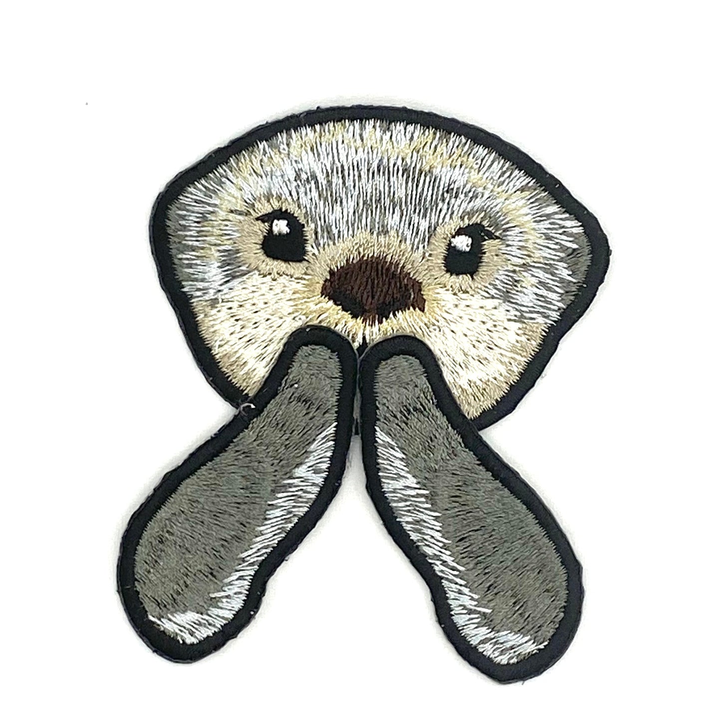 ラッコの刺繍ワッペン