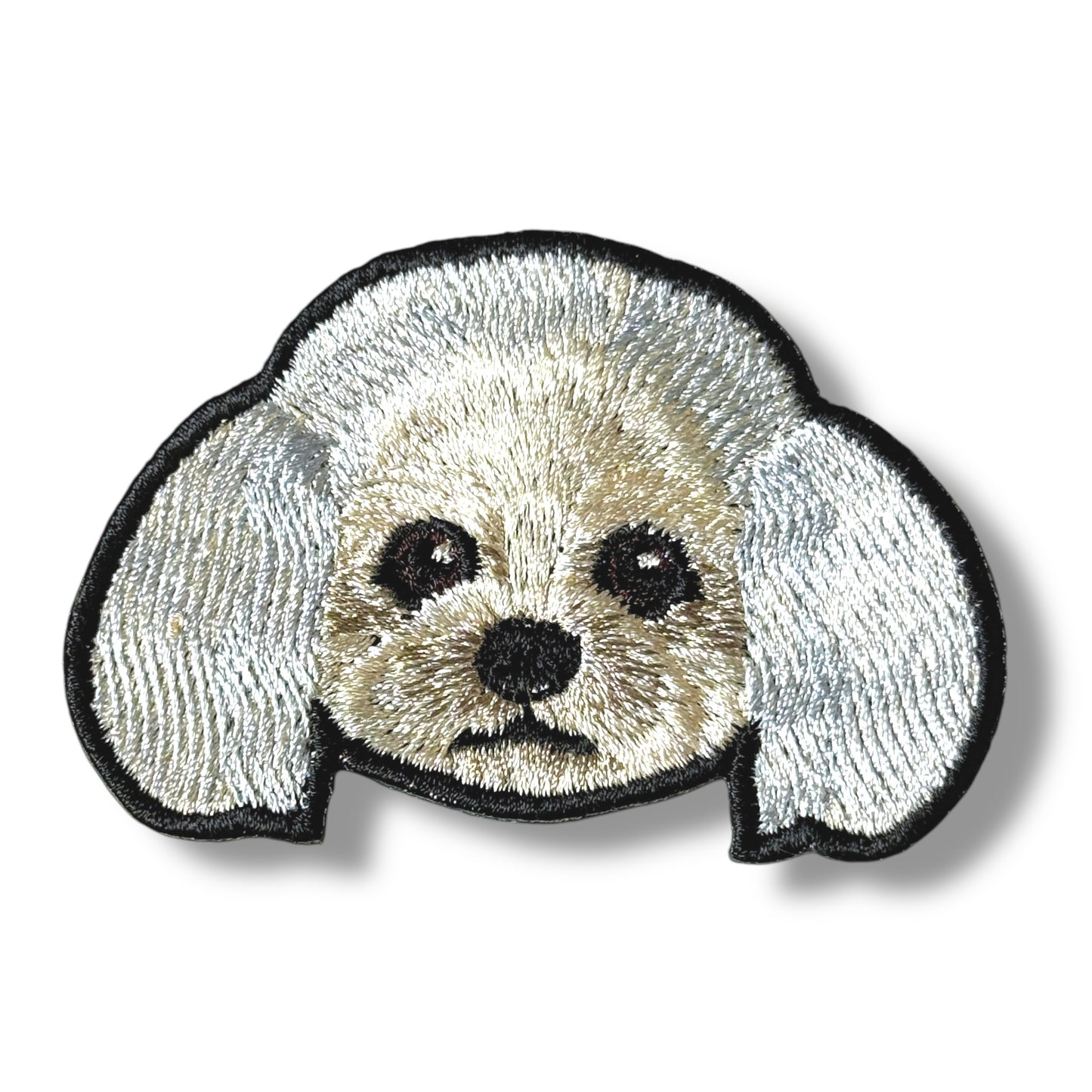 トイプードルの刺繍ワッペン