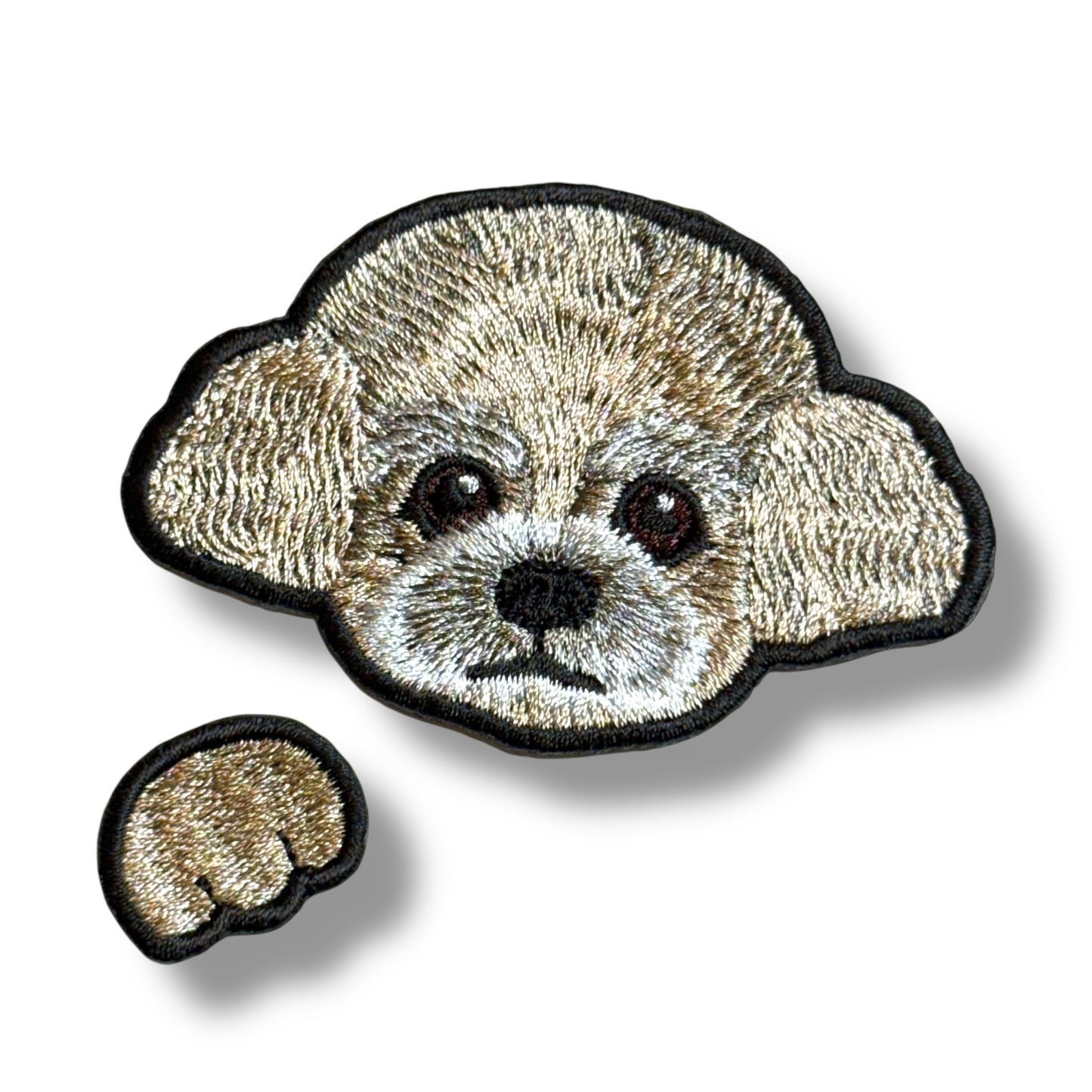 トイプードルの刺繍ワッペン