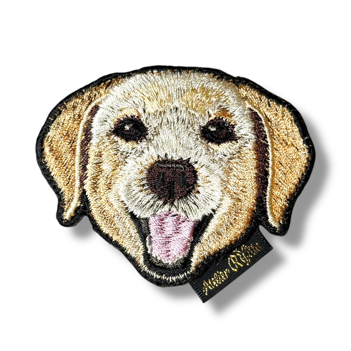 ラブラドール・レトリバーの刺繍ワッペン
