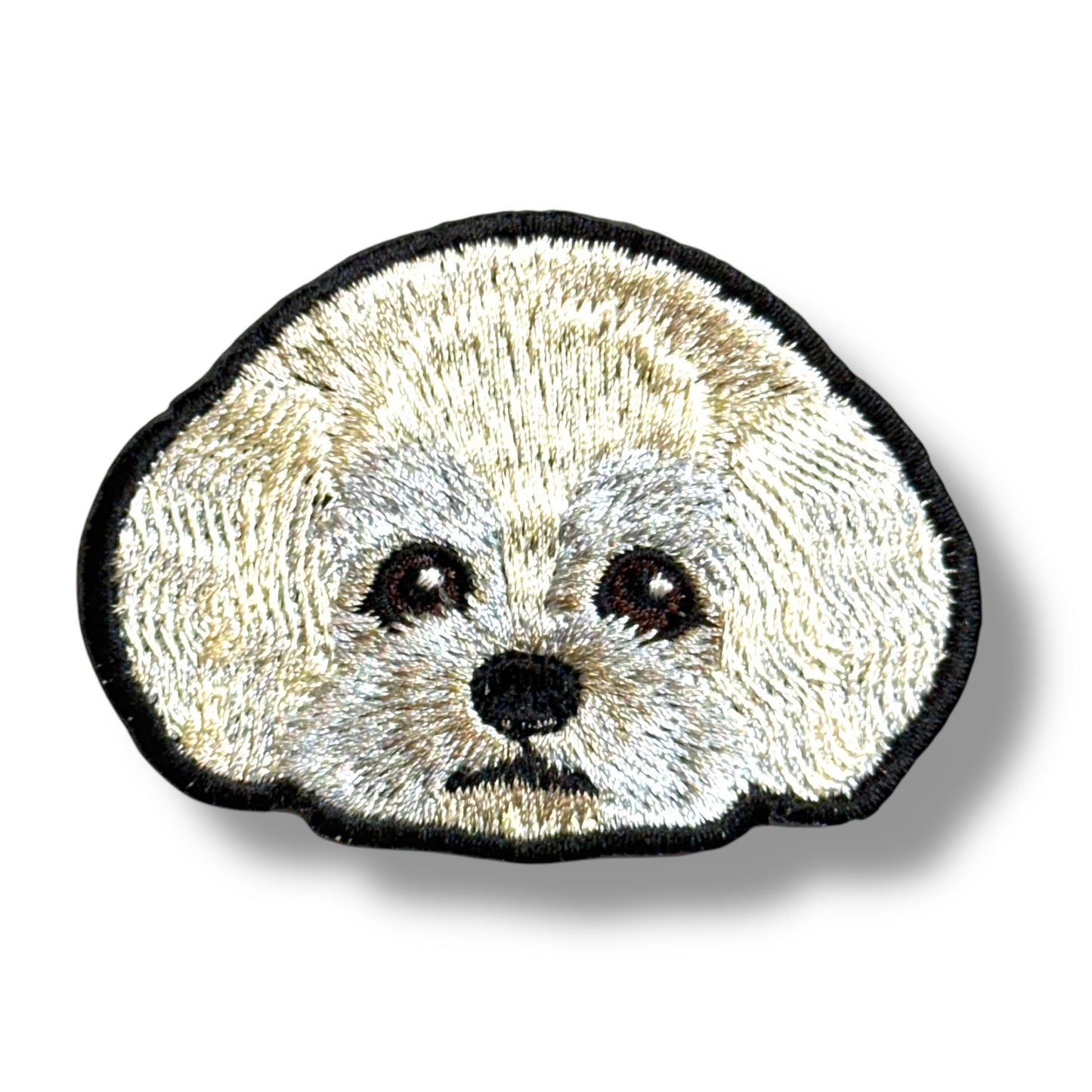 トイプードルの刺繍ワッペン