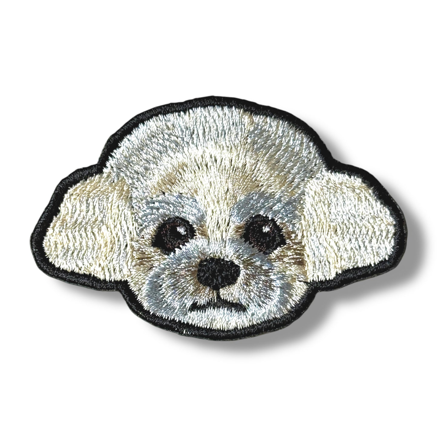 トイプードルの刺繍ワッペン