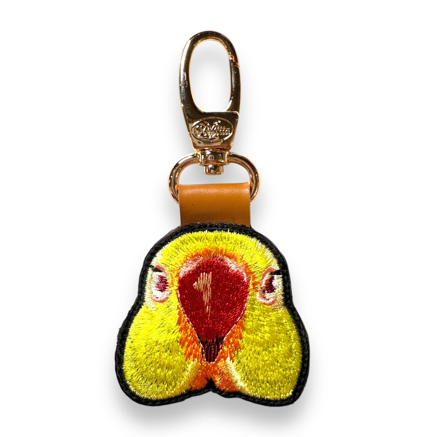 ワカケホンセイインコの証明写真刺繍ワッペン