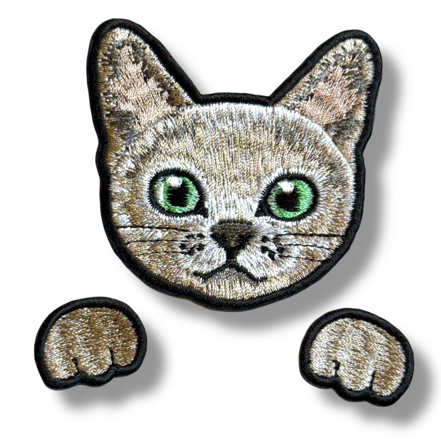 ロシアンブルーの刺繍ワッペン