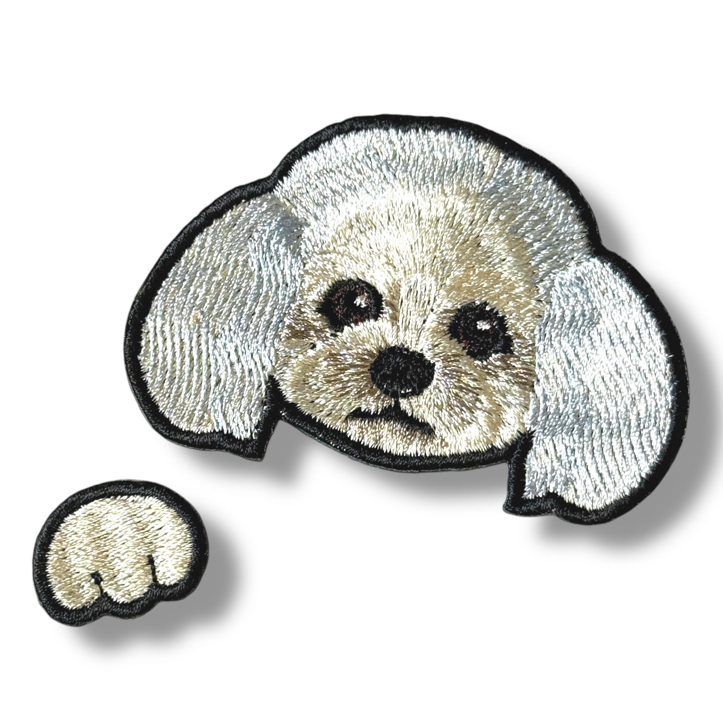 トイプードルの刺繍ワッペン