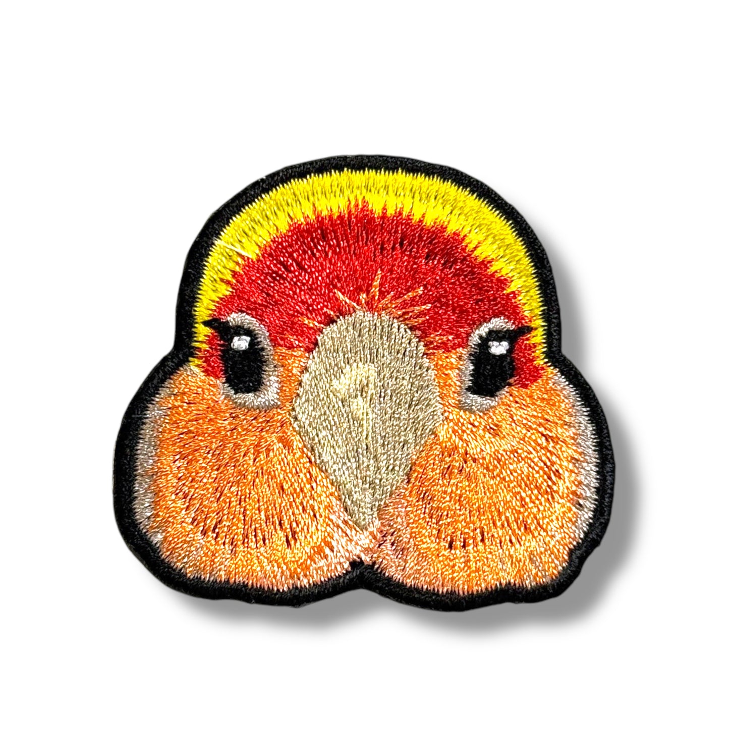 コザクラインコの証明写真刺繍ワッペン
