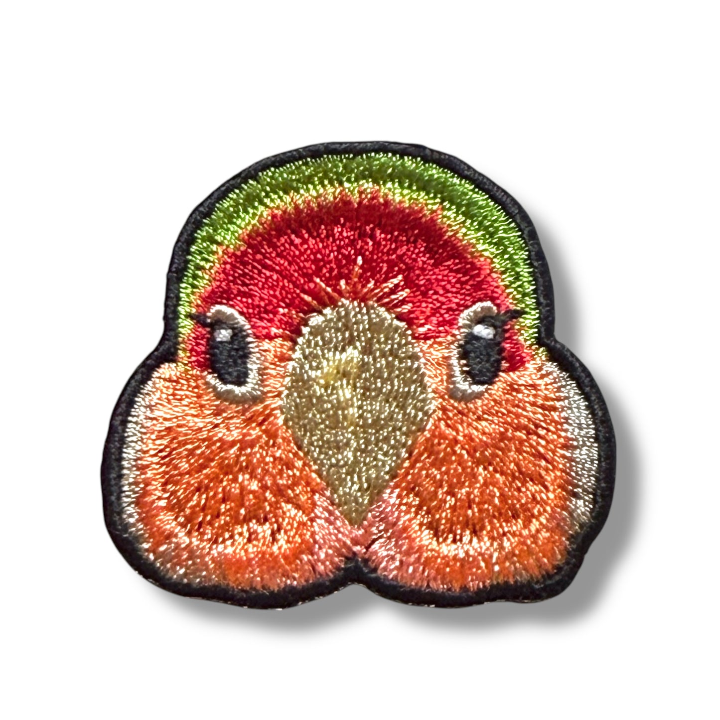 コザクラインコの証明写真刺繍ワッペン