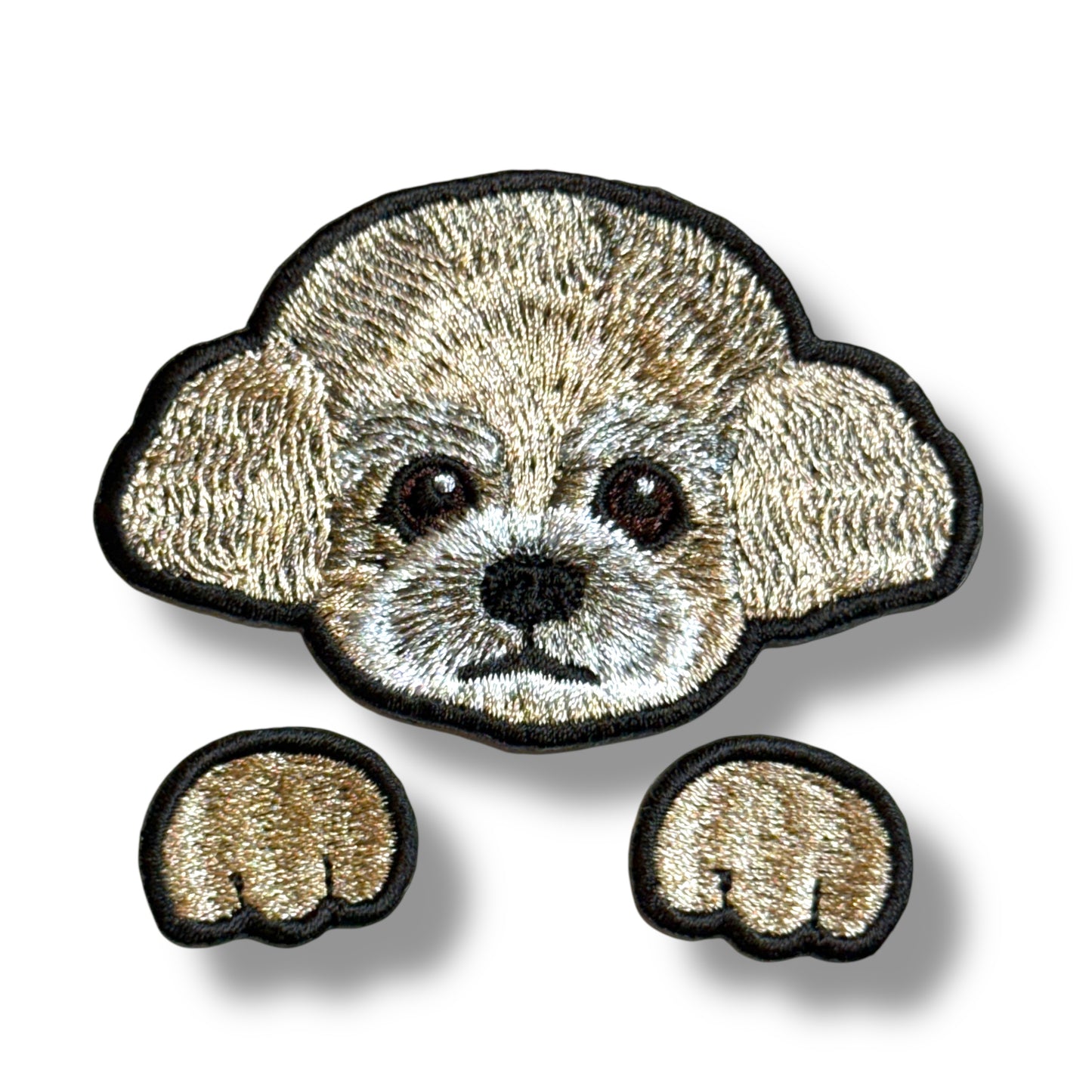 トイプードルの刺繍ワッペン