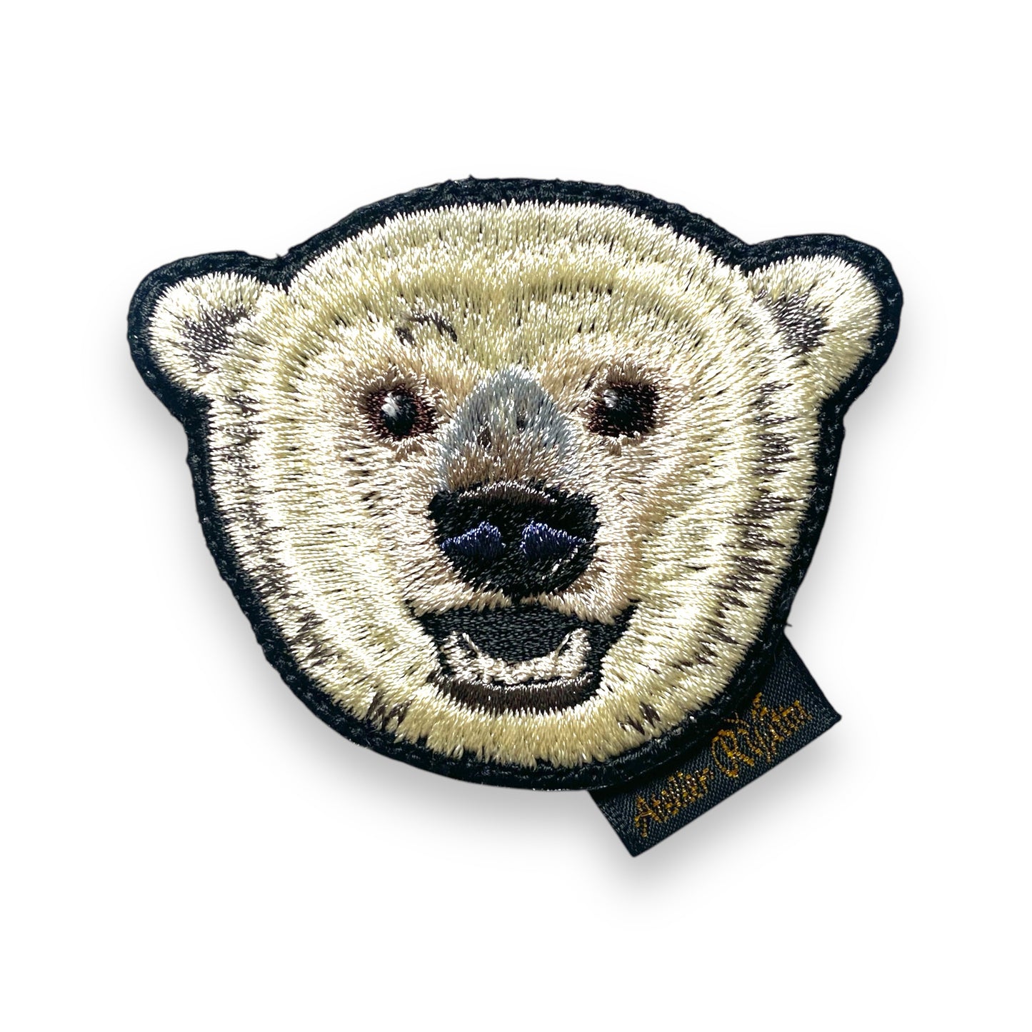 ホッキョクグマの刺繍ワッペン