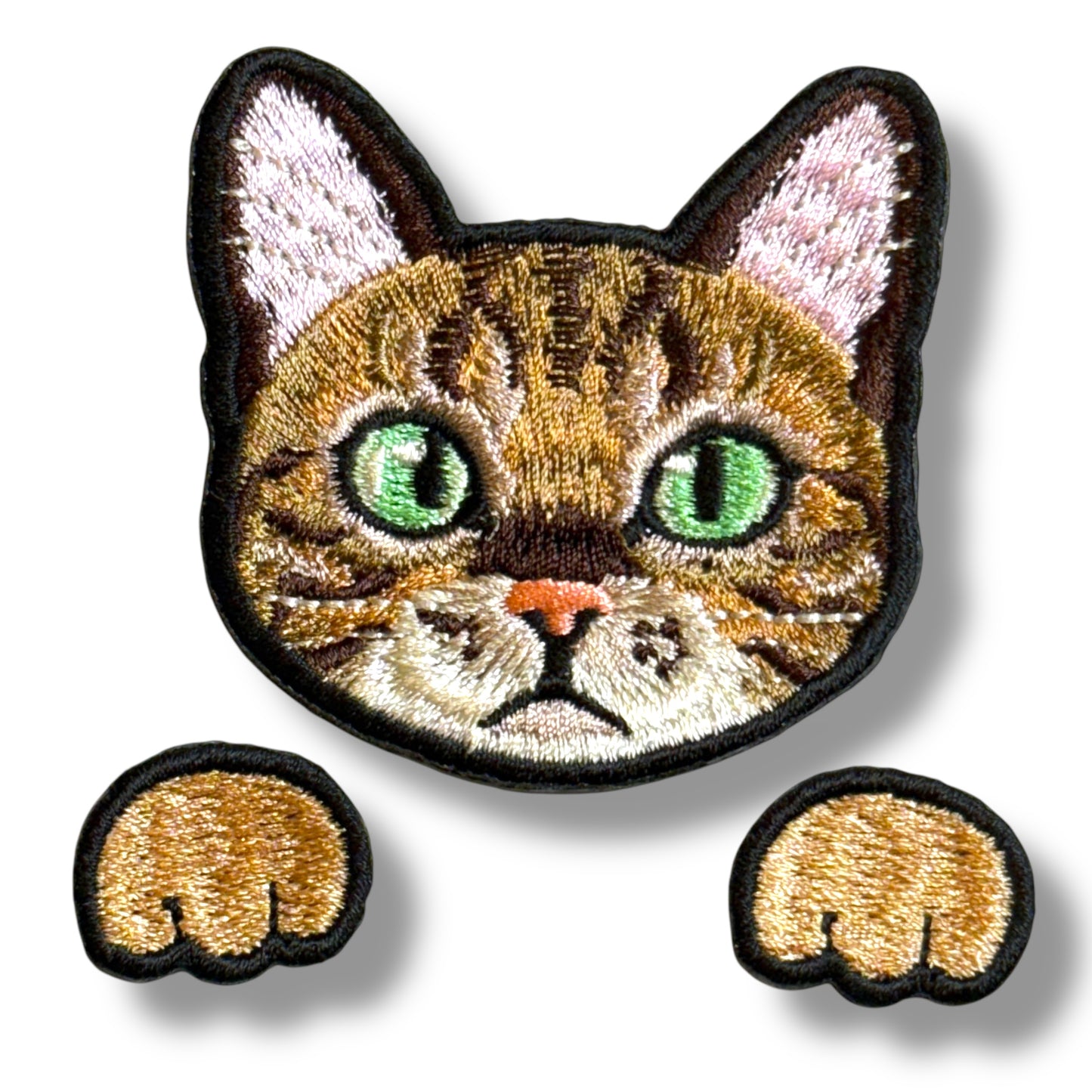 ベンガルキャットの刺繍ワッペン