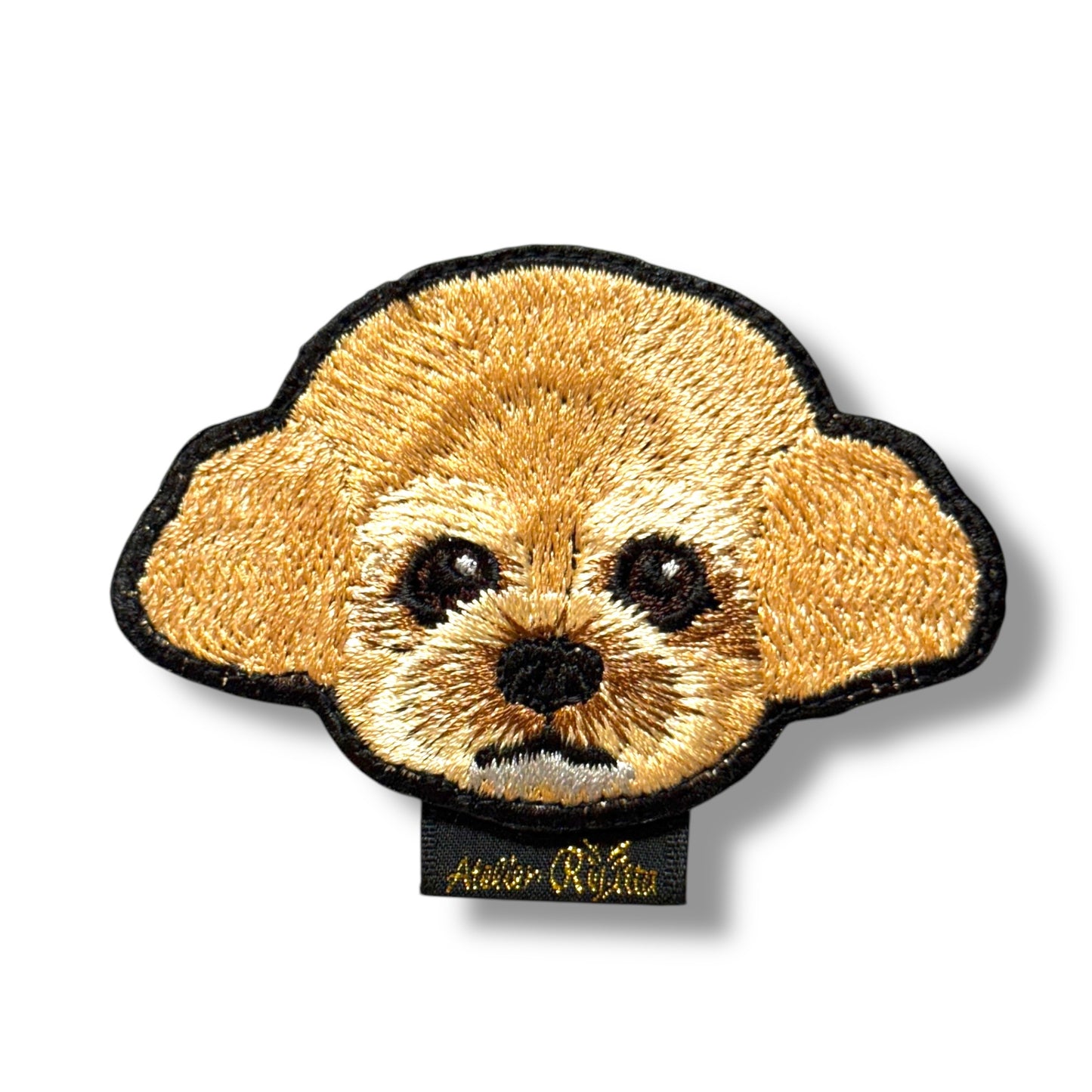トイプードルの刺繍ワッペン