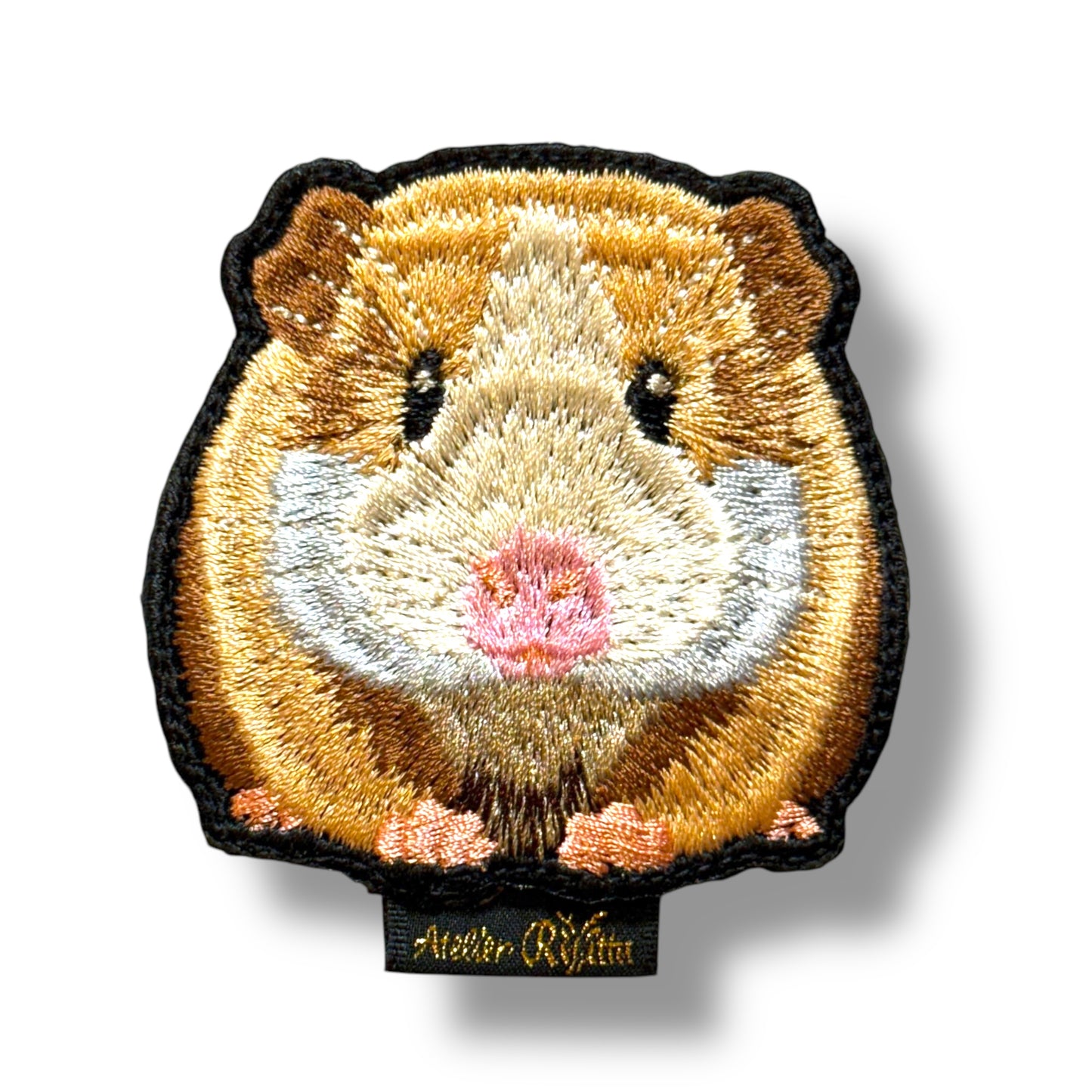 モルモットの刺繍ワッペン