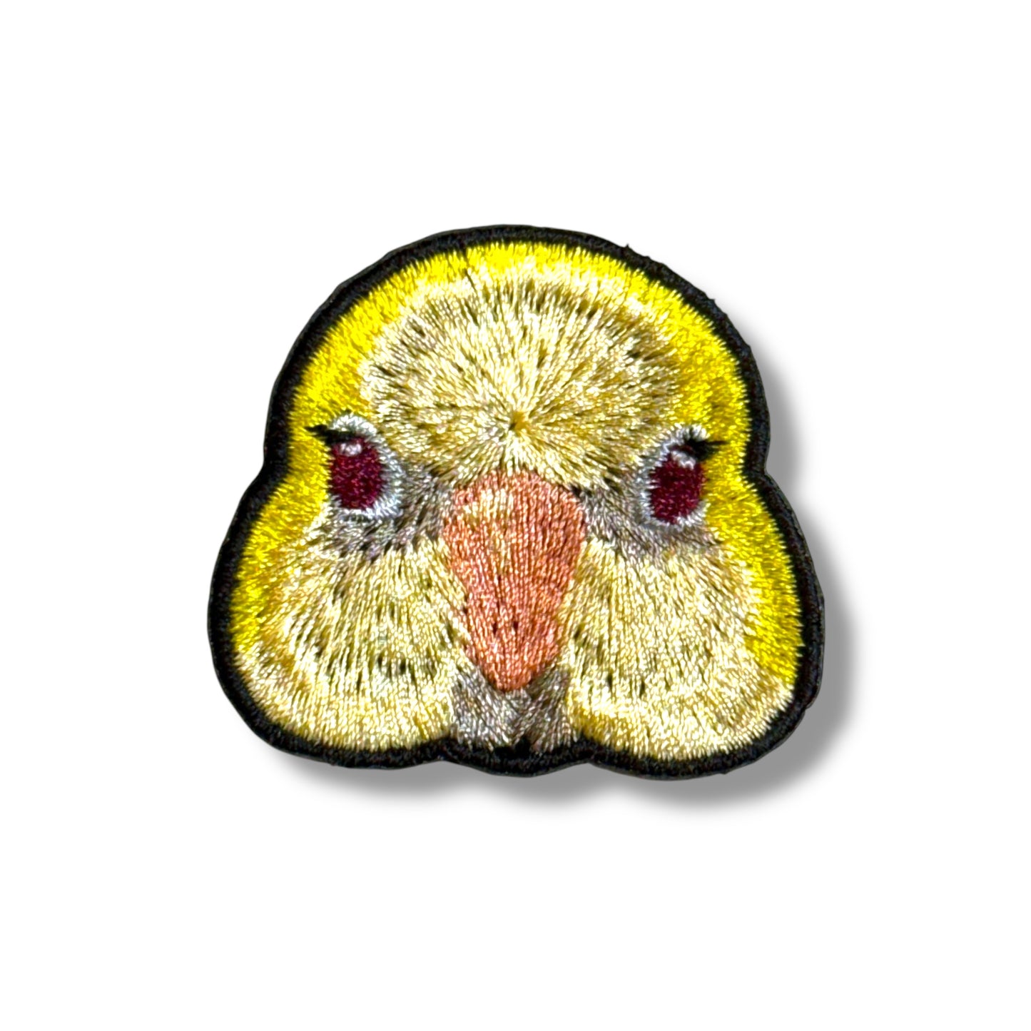 オキナインコの証明写真刺繍ワッペン