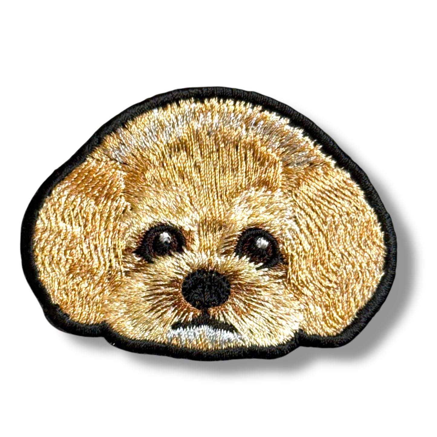 トイプードルの刺繍ワッペン