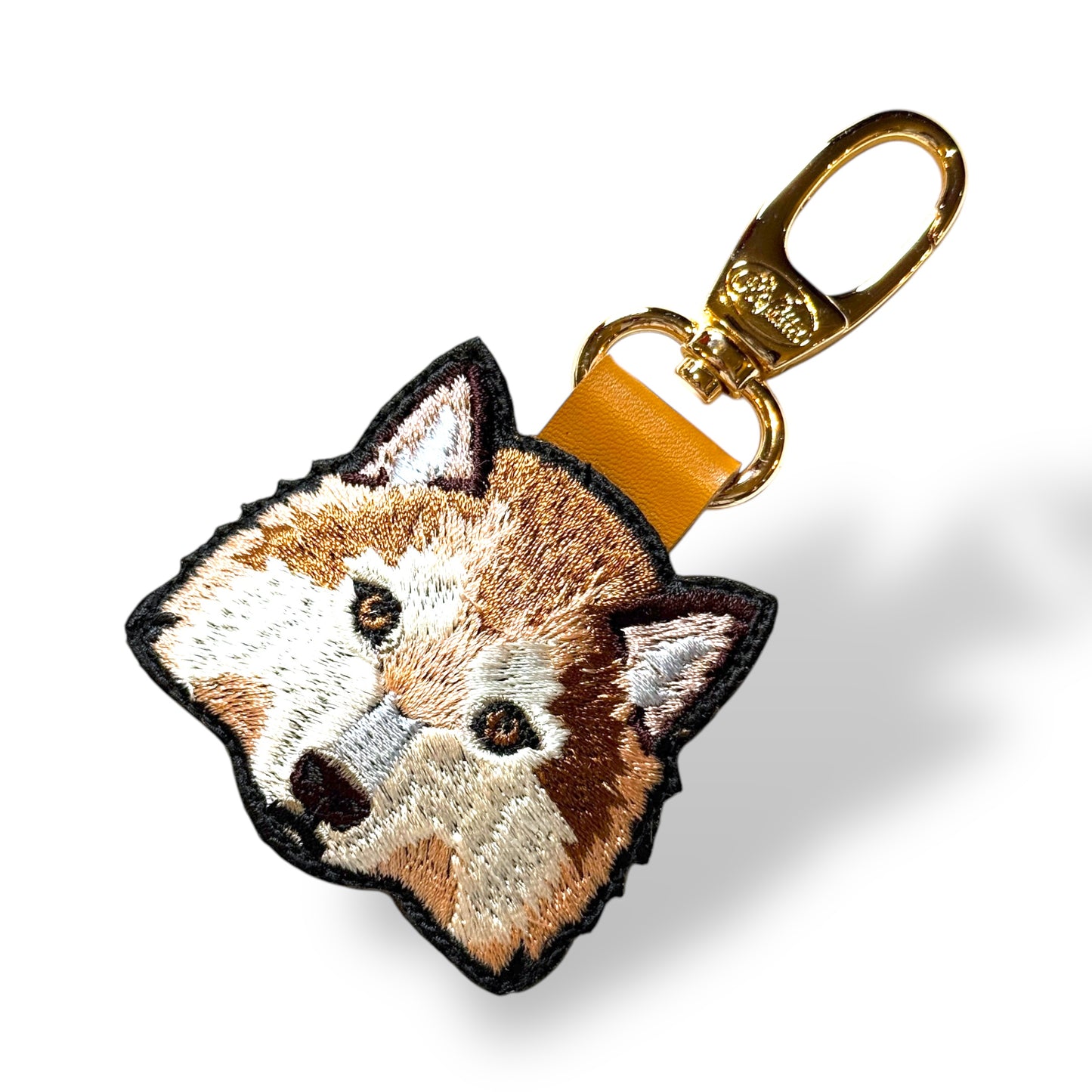 シベリアンハスキーの刺繍ワッペン