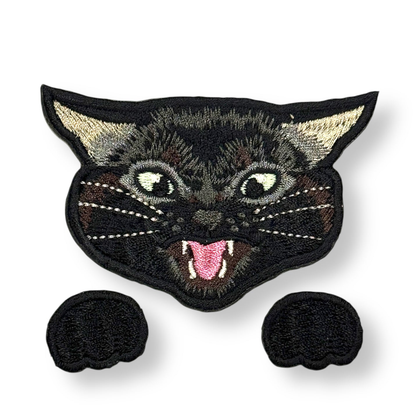 激おこにゃんこの刺繍ワッペン