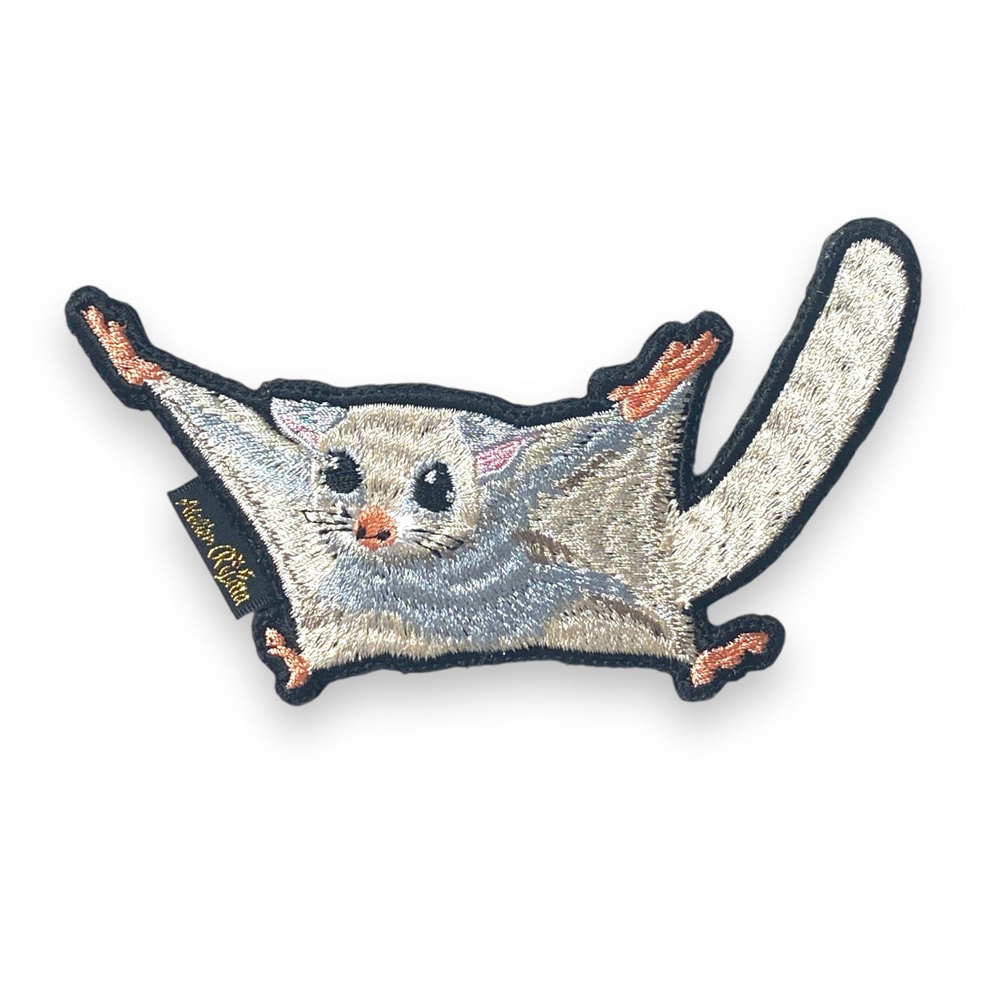 フクロモモンガ(フライング)の刺繍ワッペン
