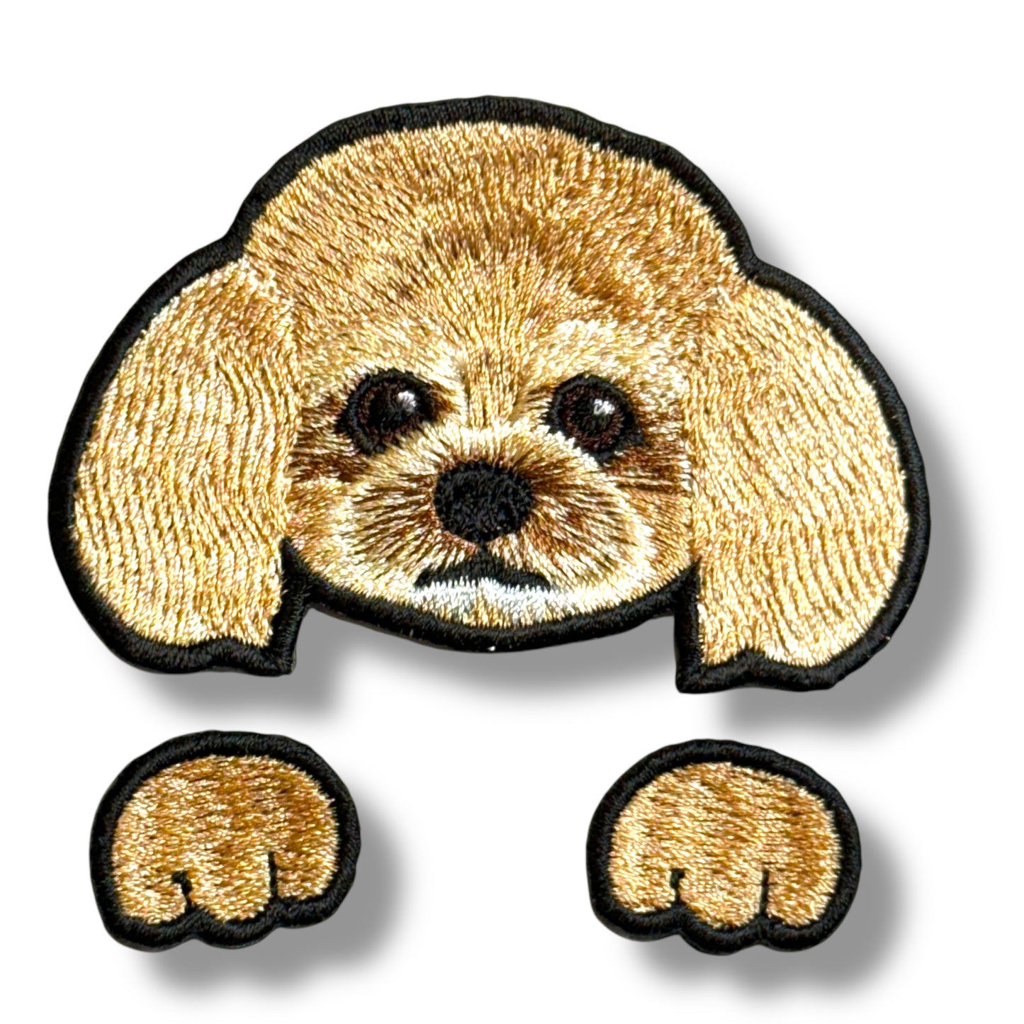 トイプードルの刺繍ワッペン