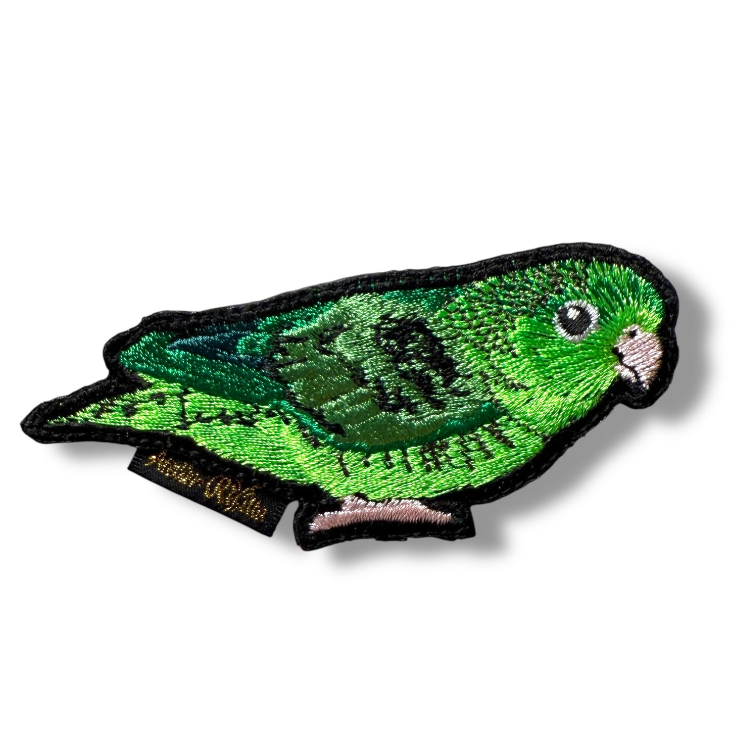 サザナミインコの刺繍ワッペン