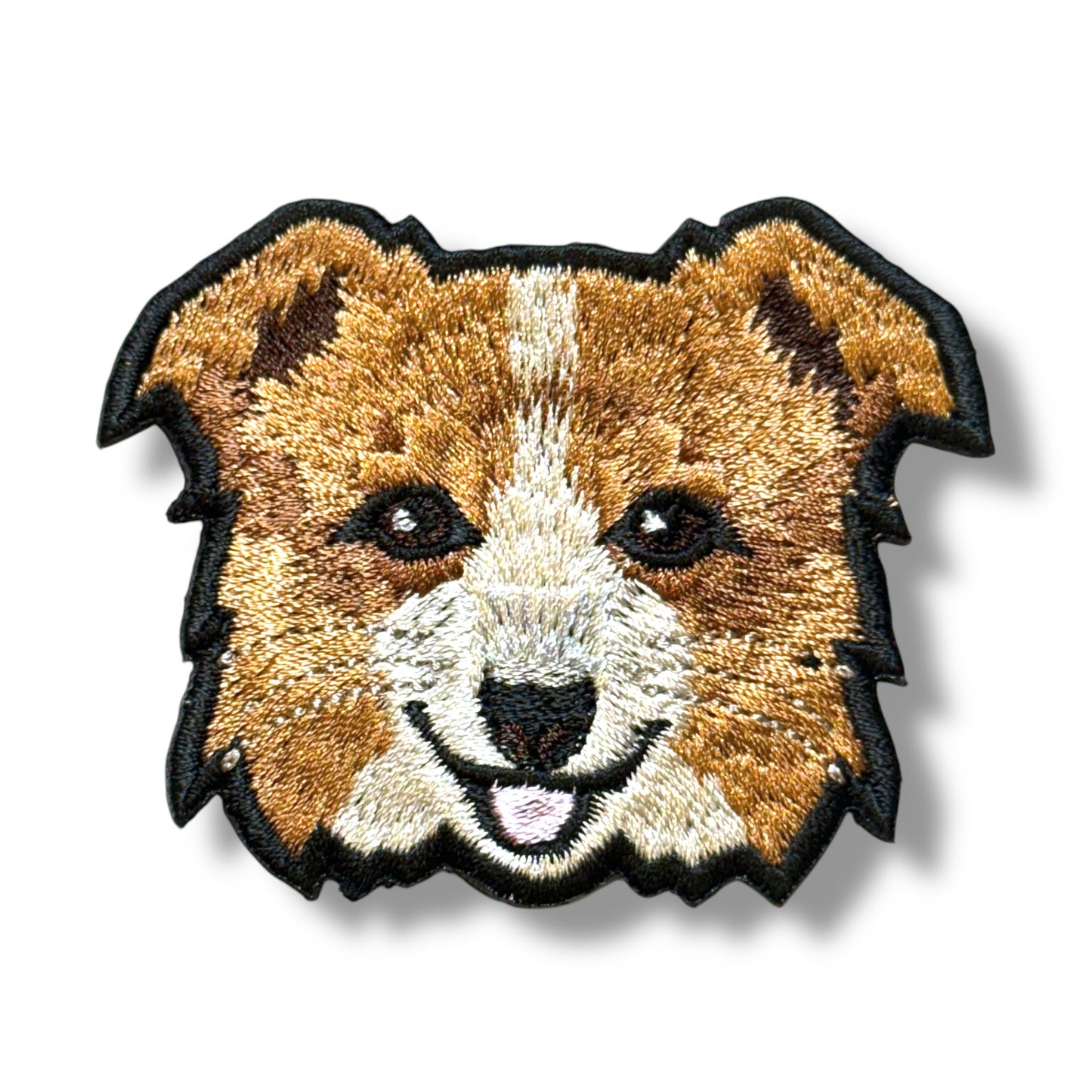 ボーダーコリーの刺繍ワッペン
