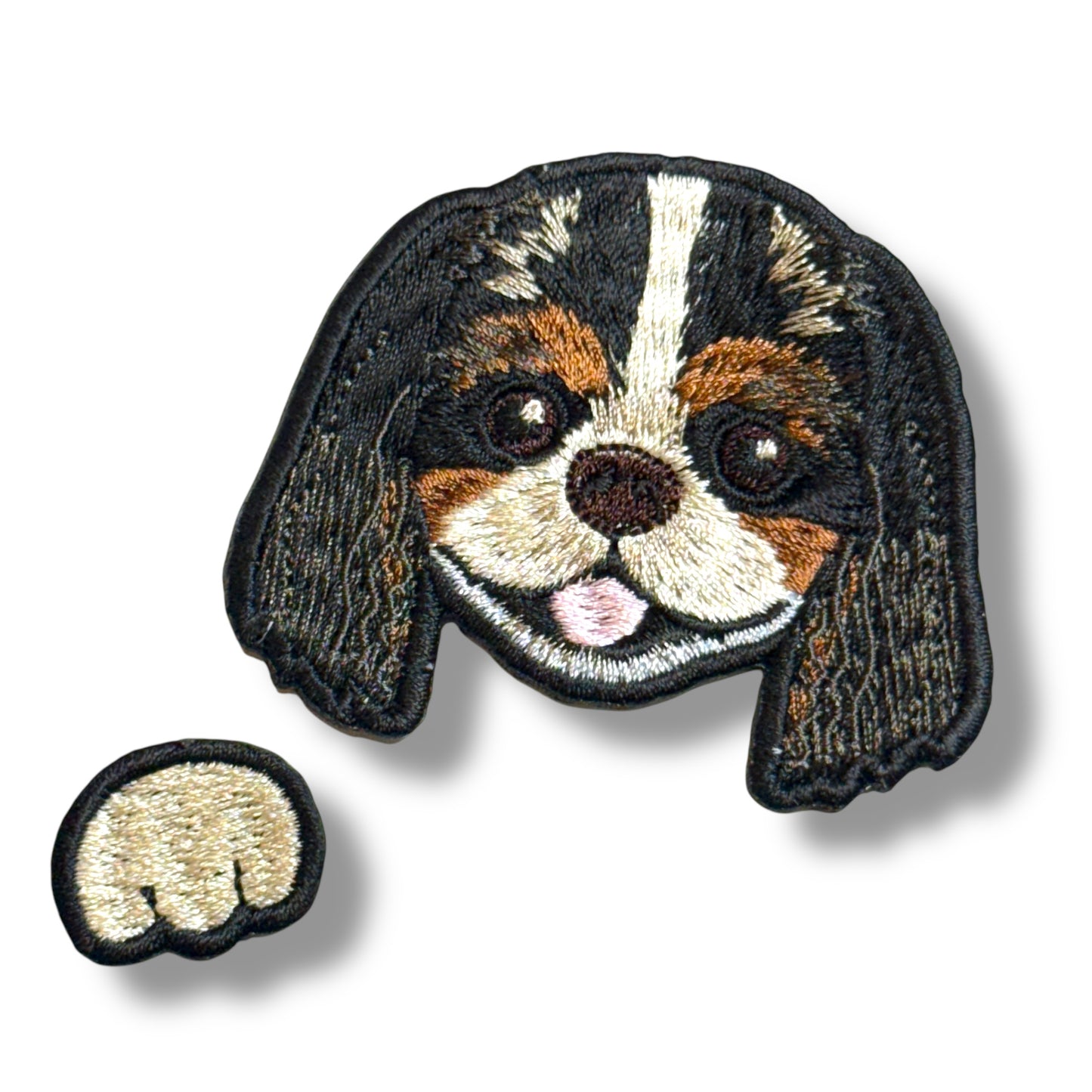 キャバリア・キング・チャールズ・スパニエルの刺繍ワッペン