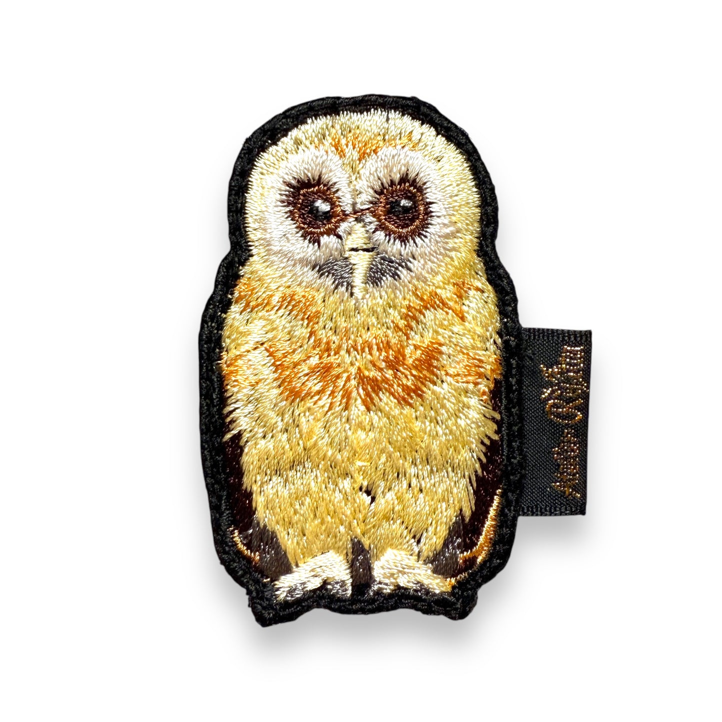 ナンベイヒナフクロウの刺繍ワッペン