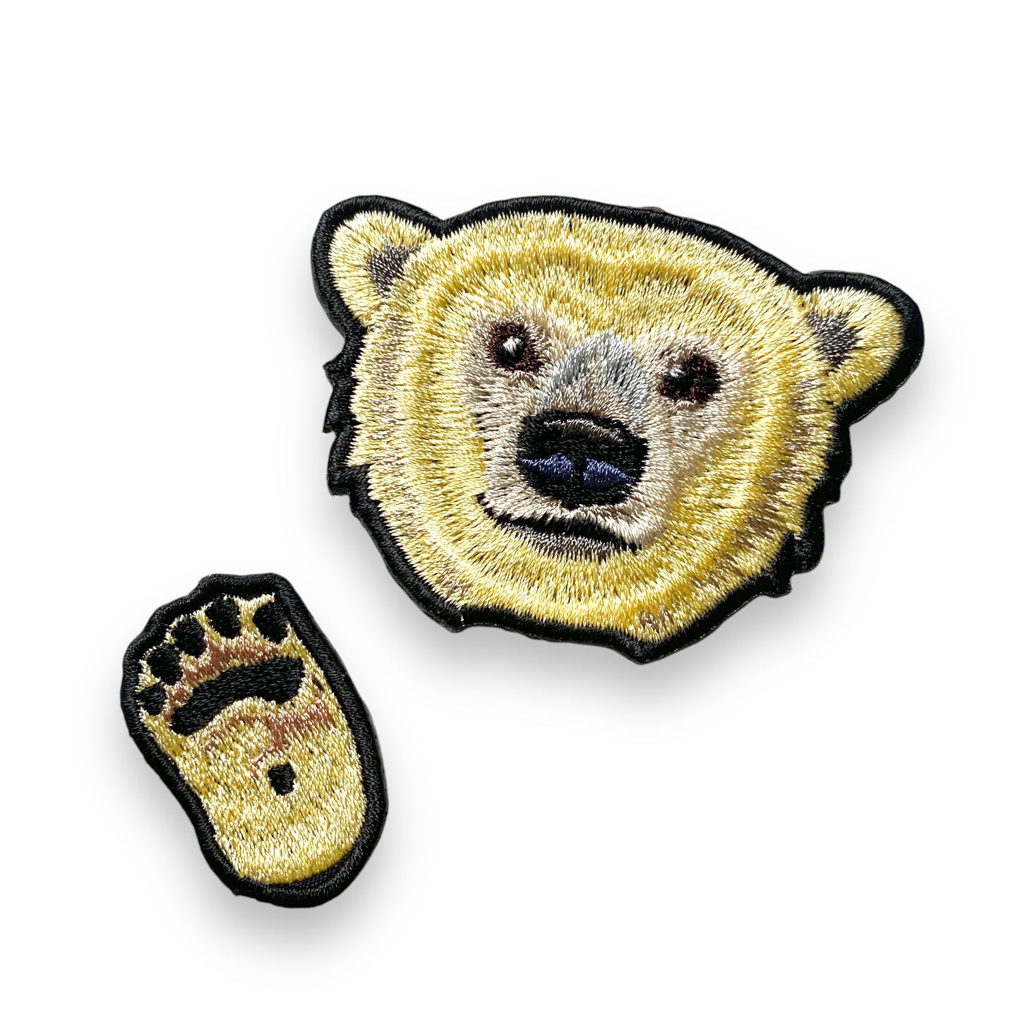 ホッキョクグマの刺繍ワッペン