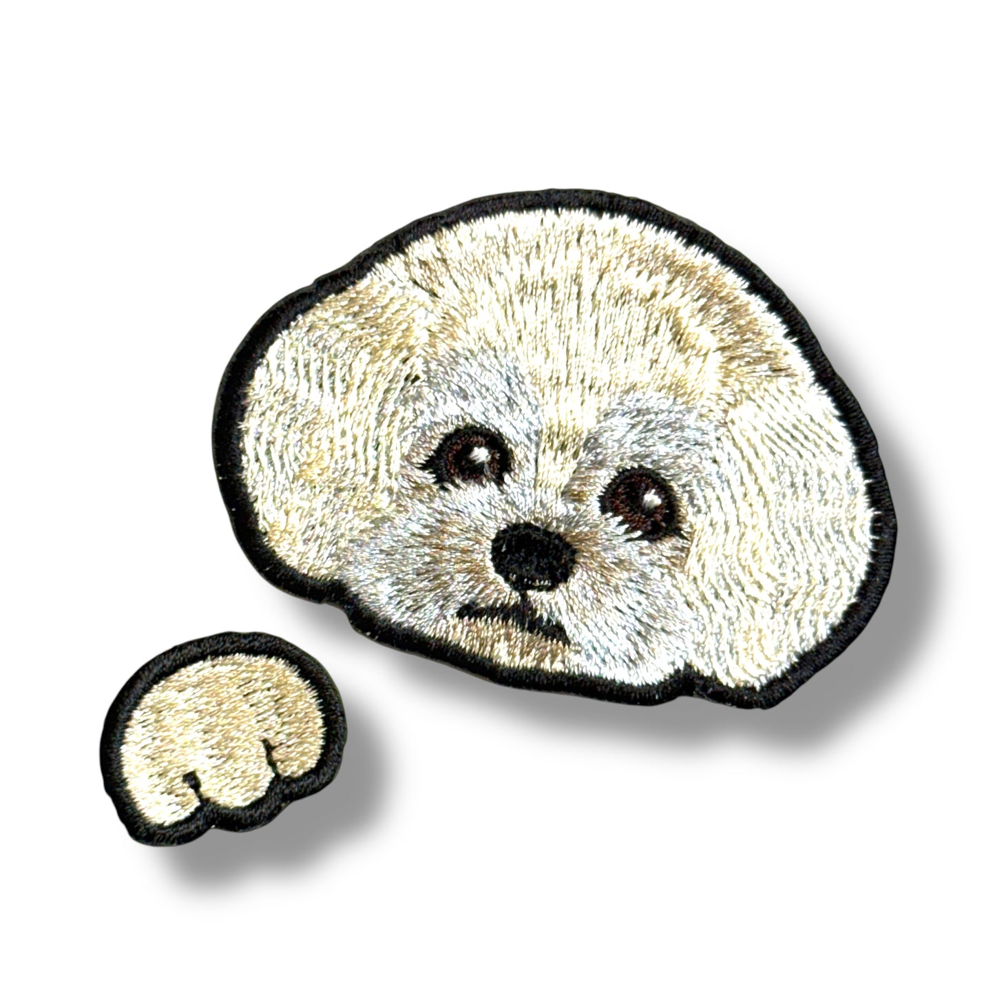 トイプードルの刺繍ワッペン