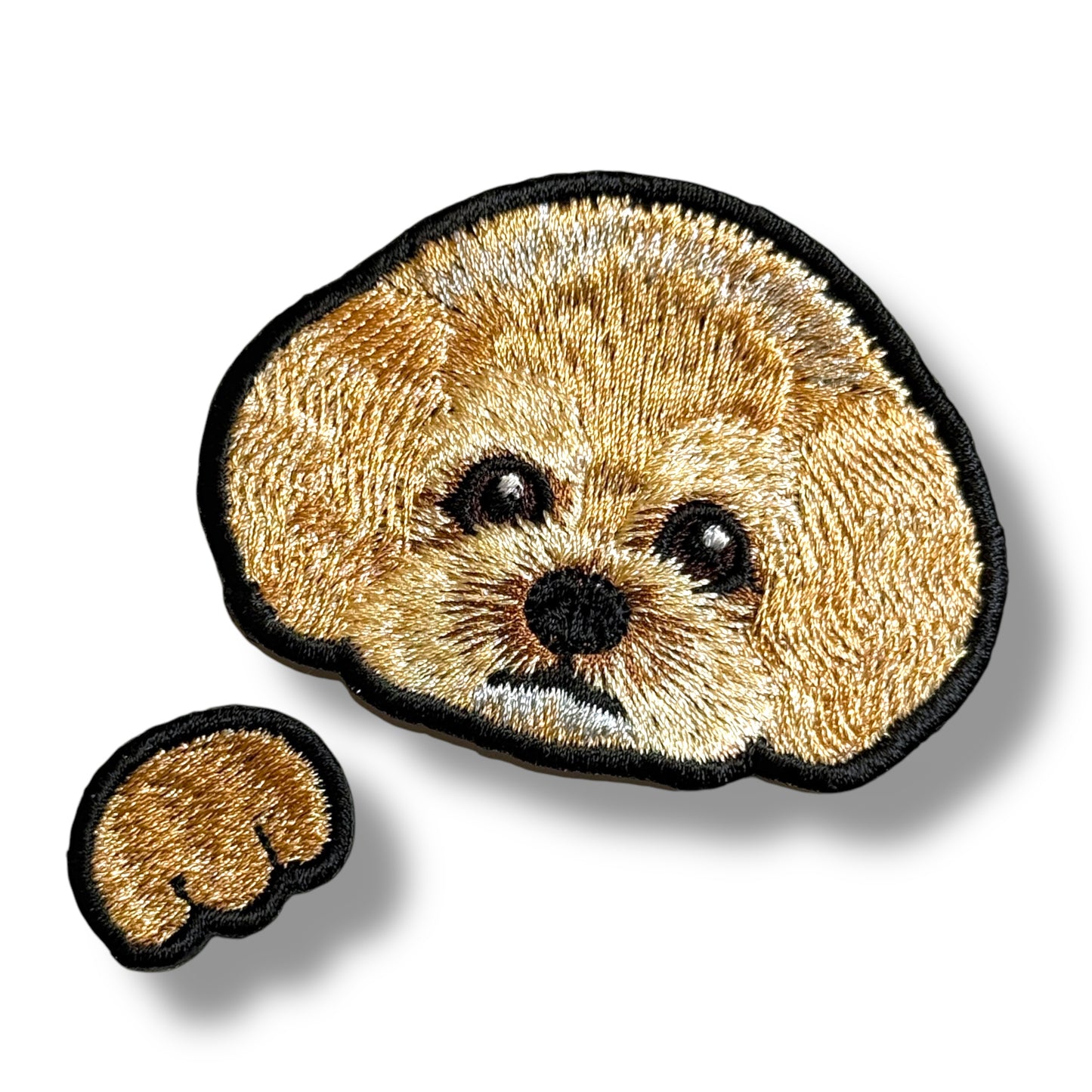 トイプードルの刺繍ワッペン