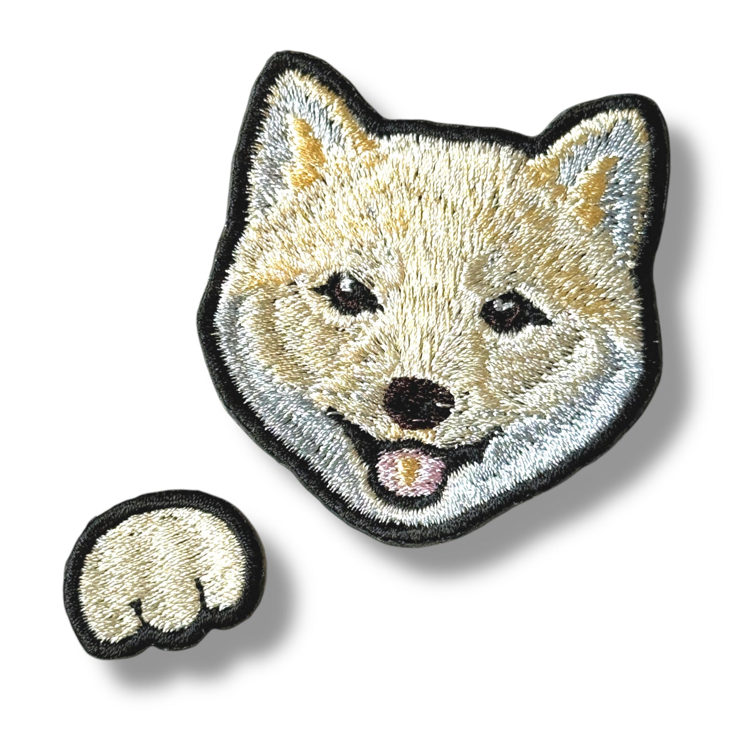 柴犬の刺繍ワッペン