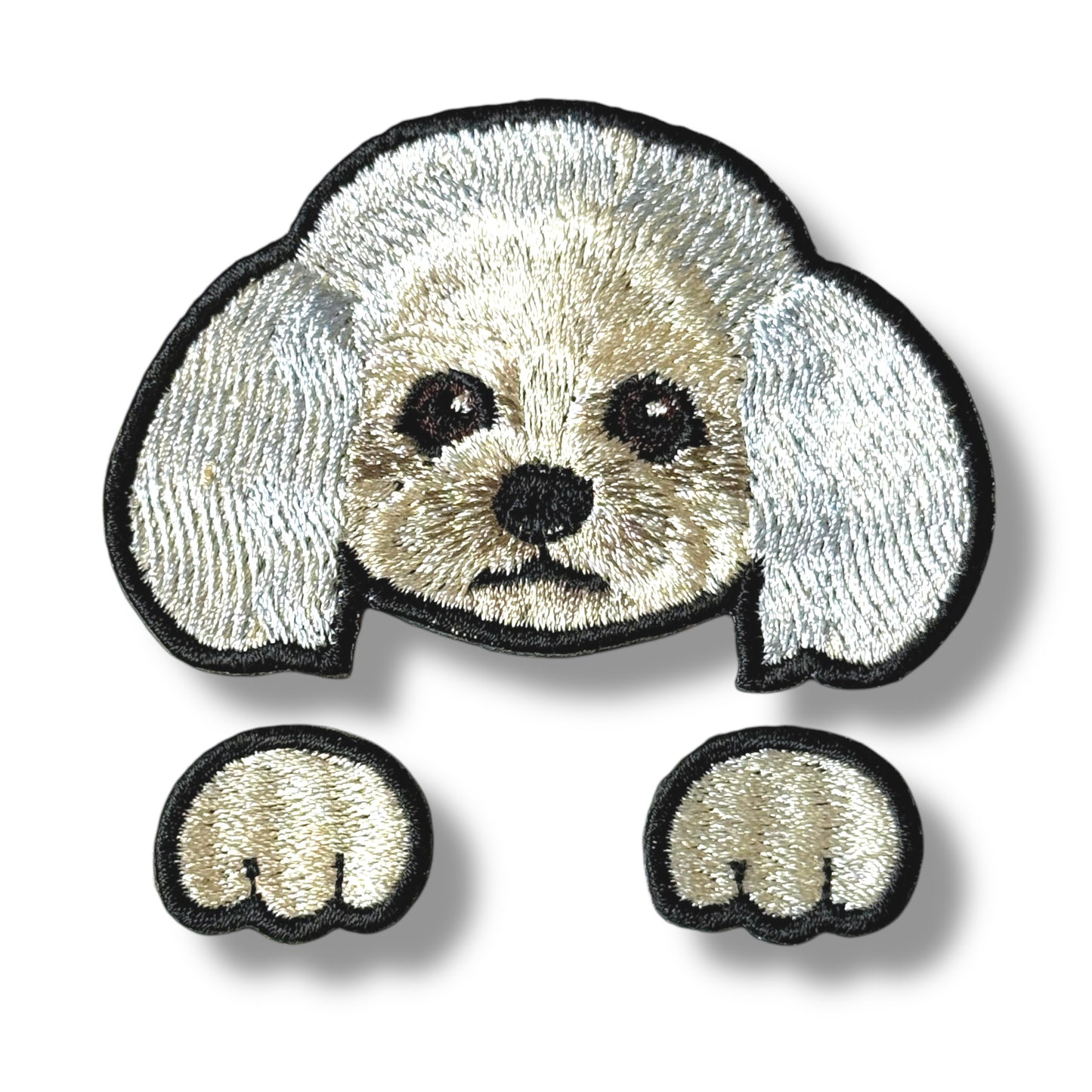 トイプードルの刺繍ワッペン