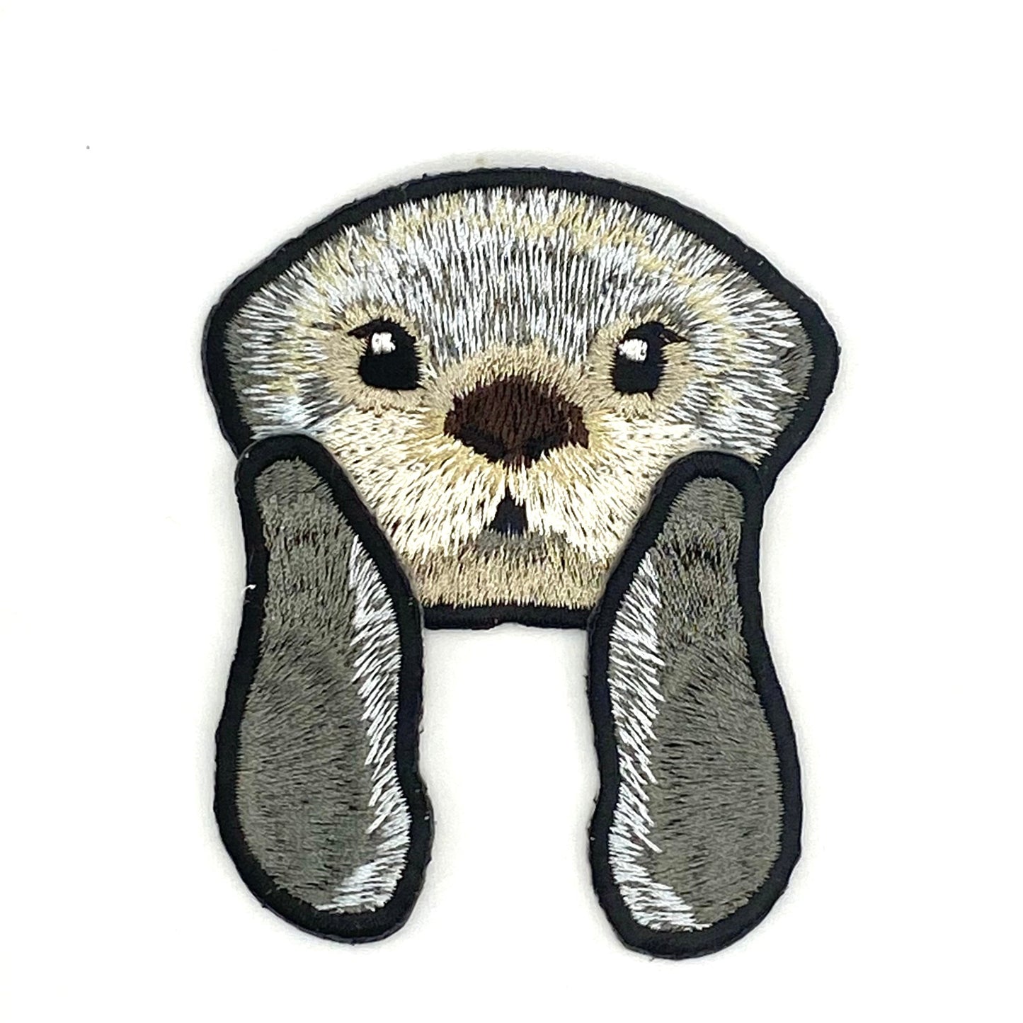 ラッコの刺繍ワッペン