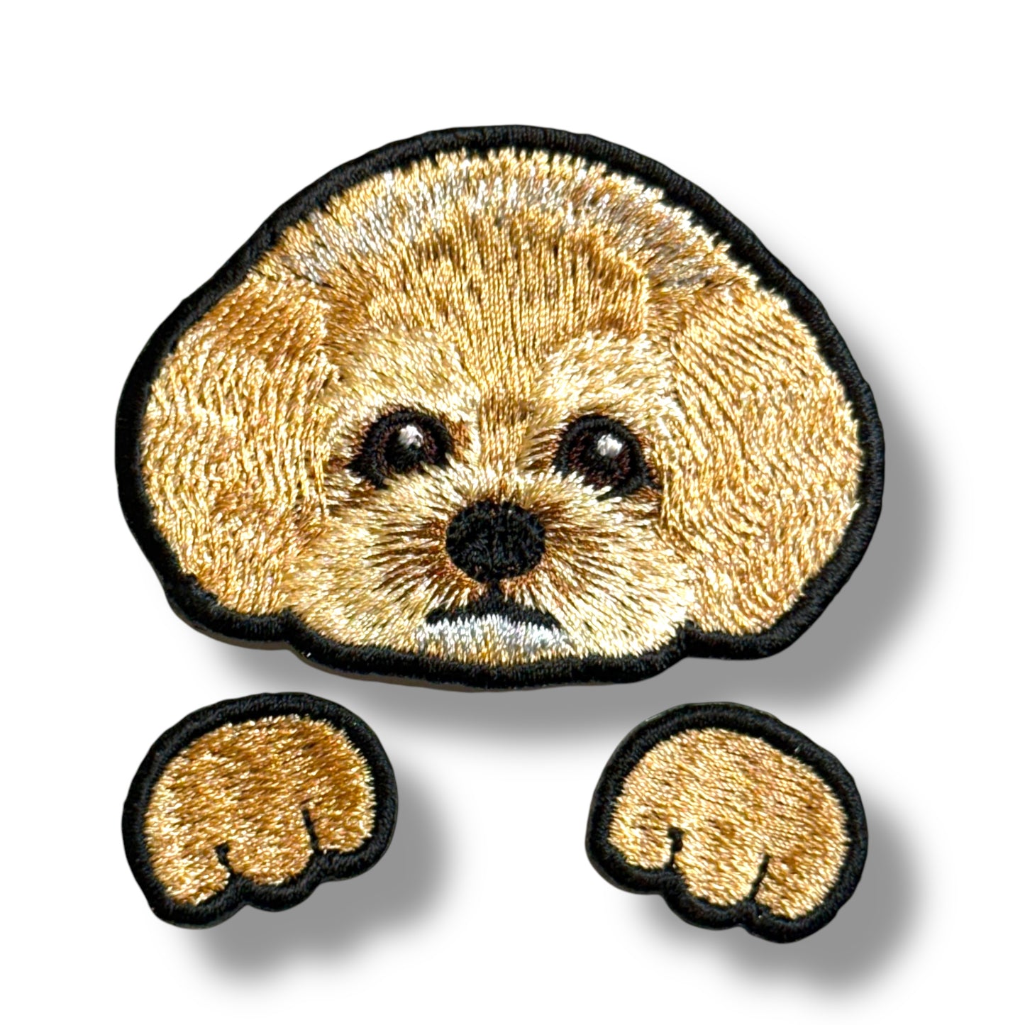 トイプードルの刺繍ワッペン