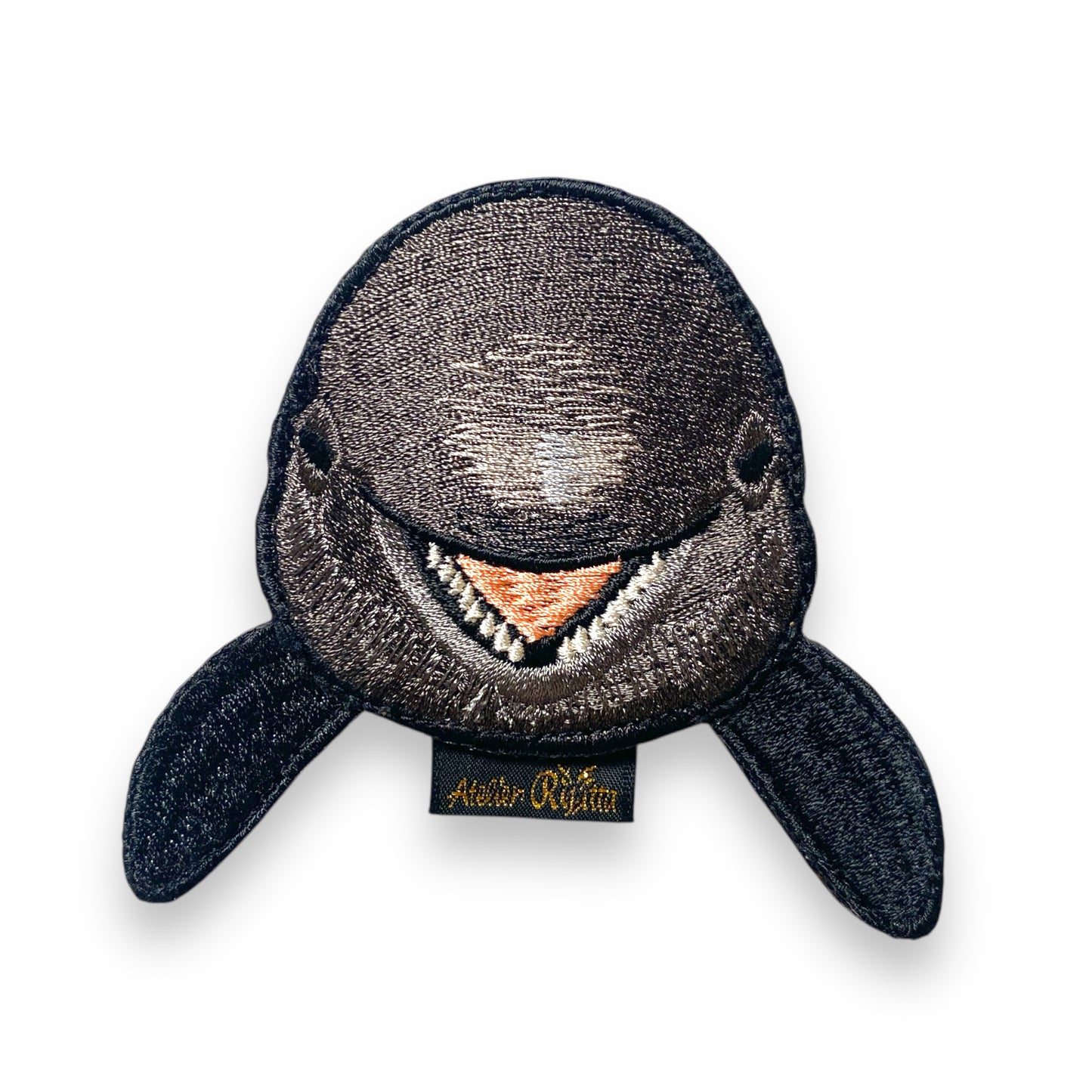 オキゴンドウの証明写真刺繍ワッペン