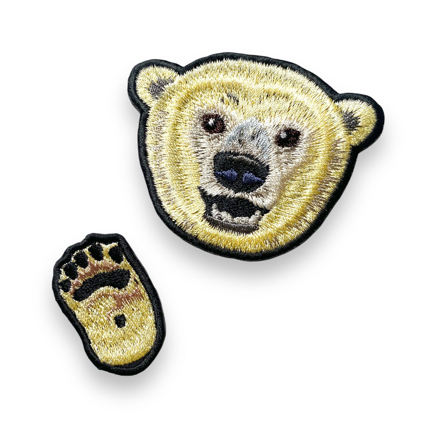 ホッキョクグマの刺繍ワッペン