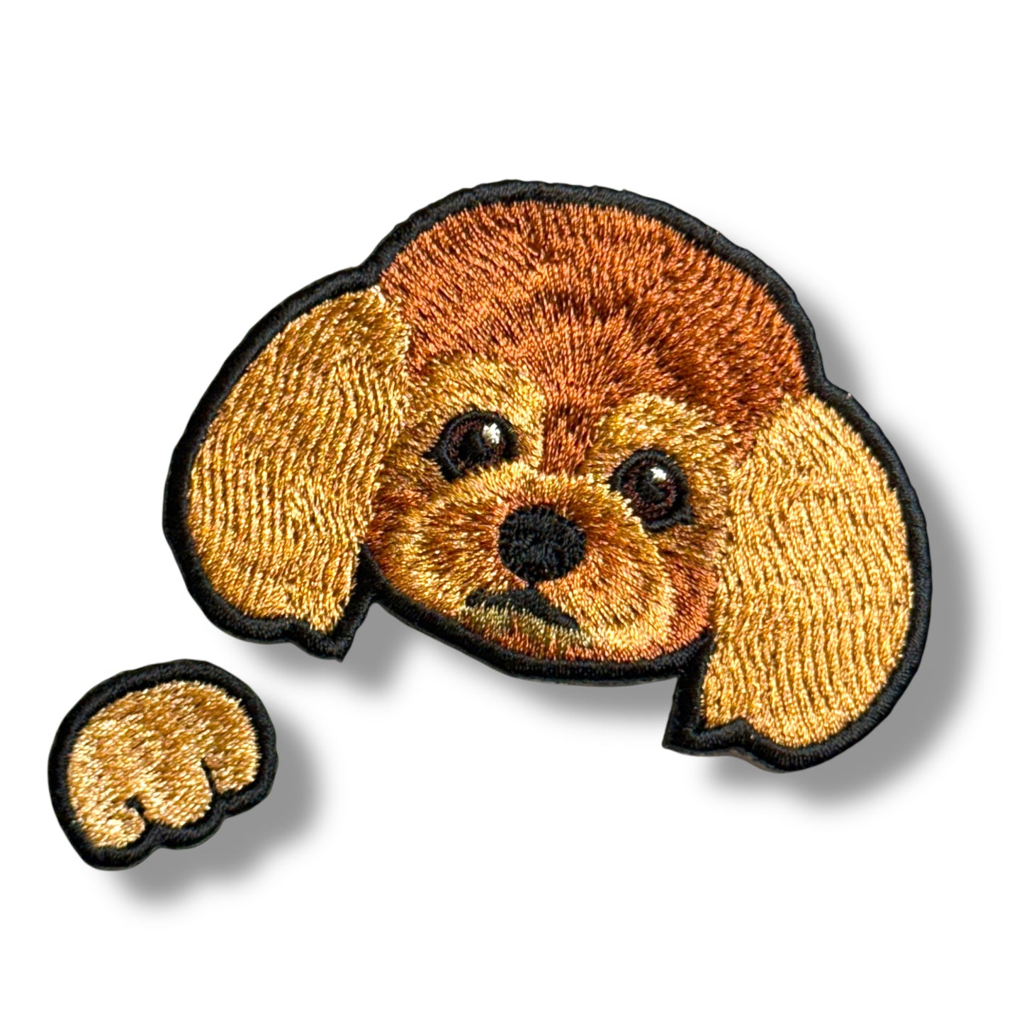 トイプードルの刺繍ワッペン