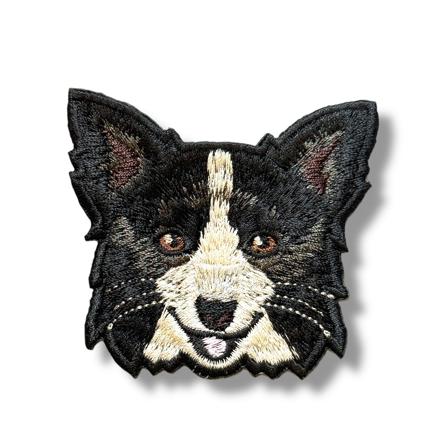 ボーダーコリーの刺繍ワッペン
