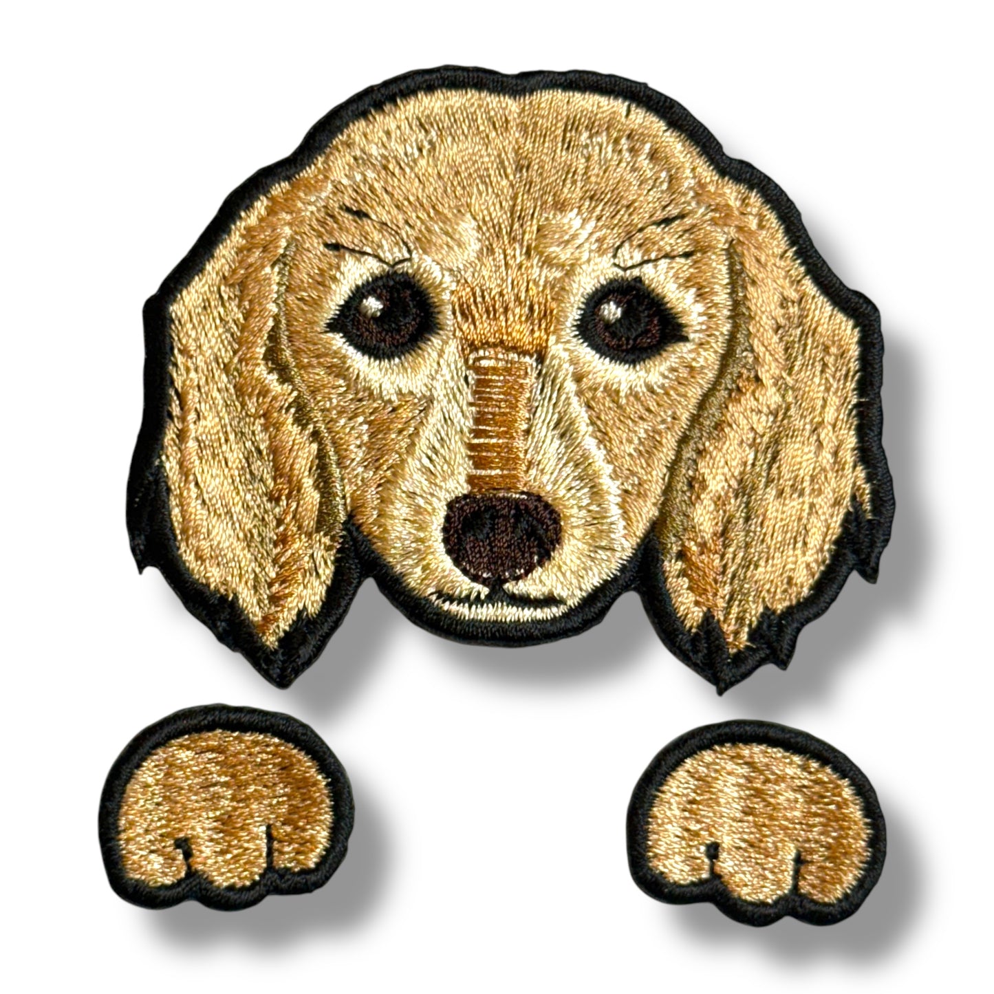ダックスフントの刺繍ワッペン