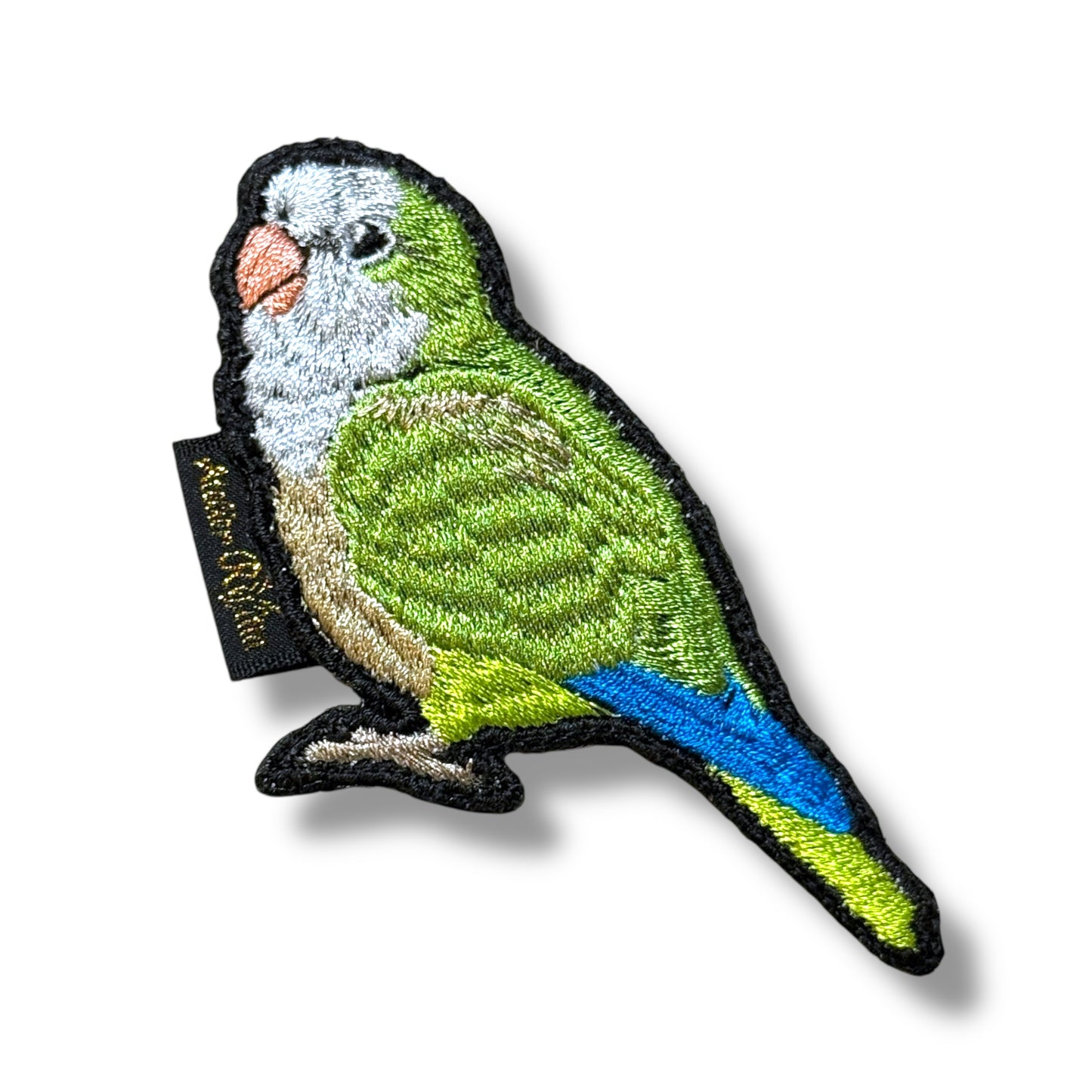 オキナインコの刺繍ワッペン