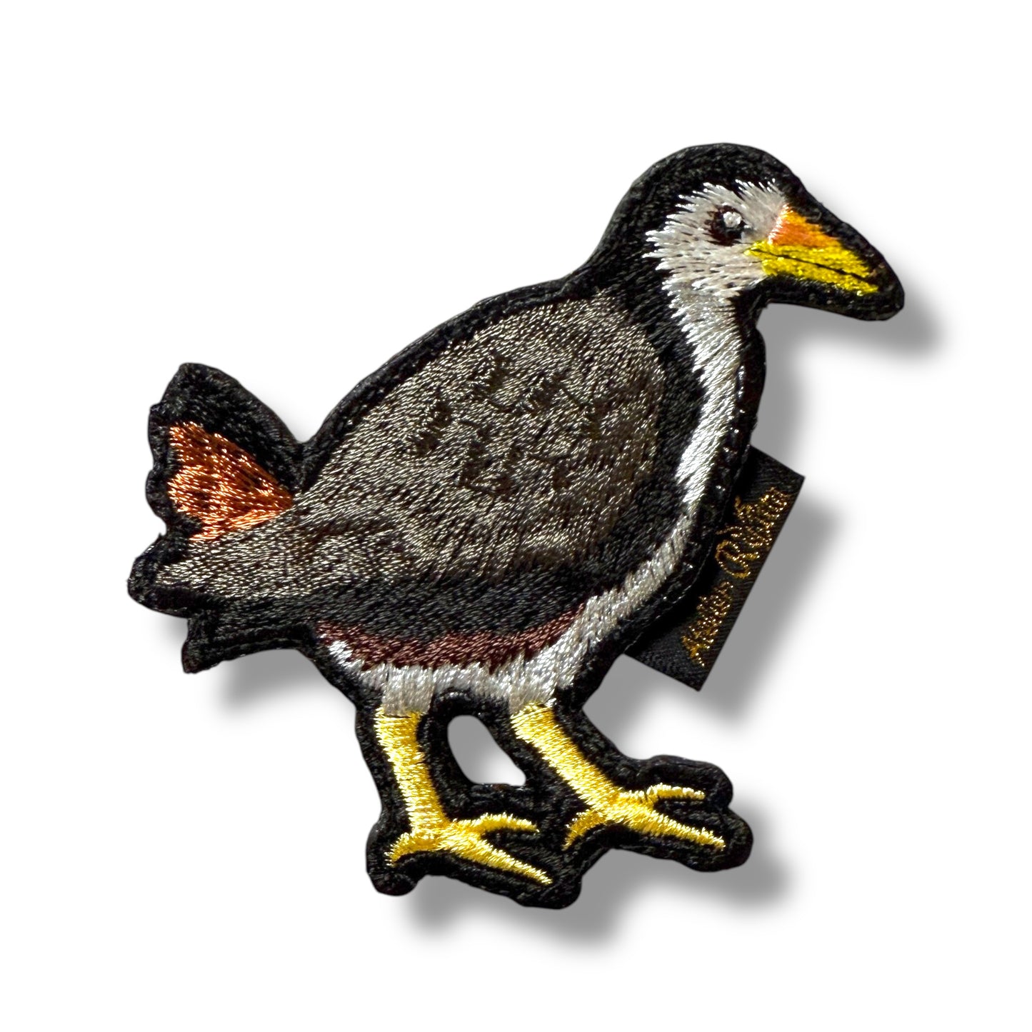 シロハラクイナの刺繍ワッペン