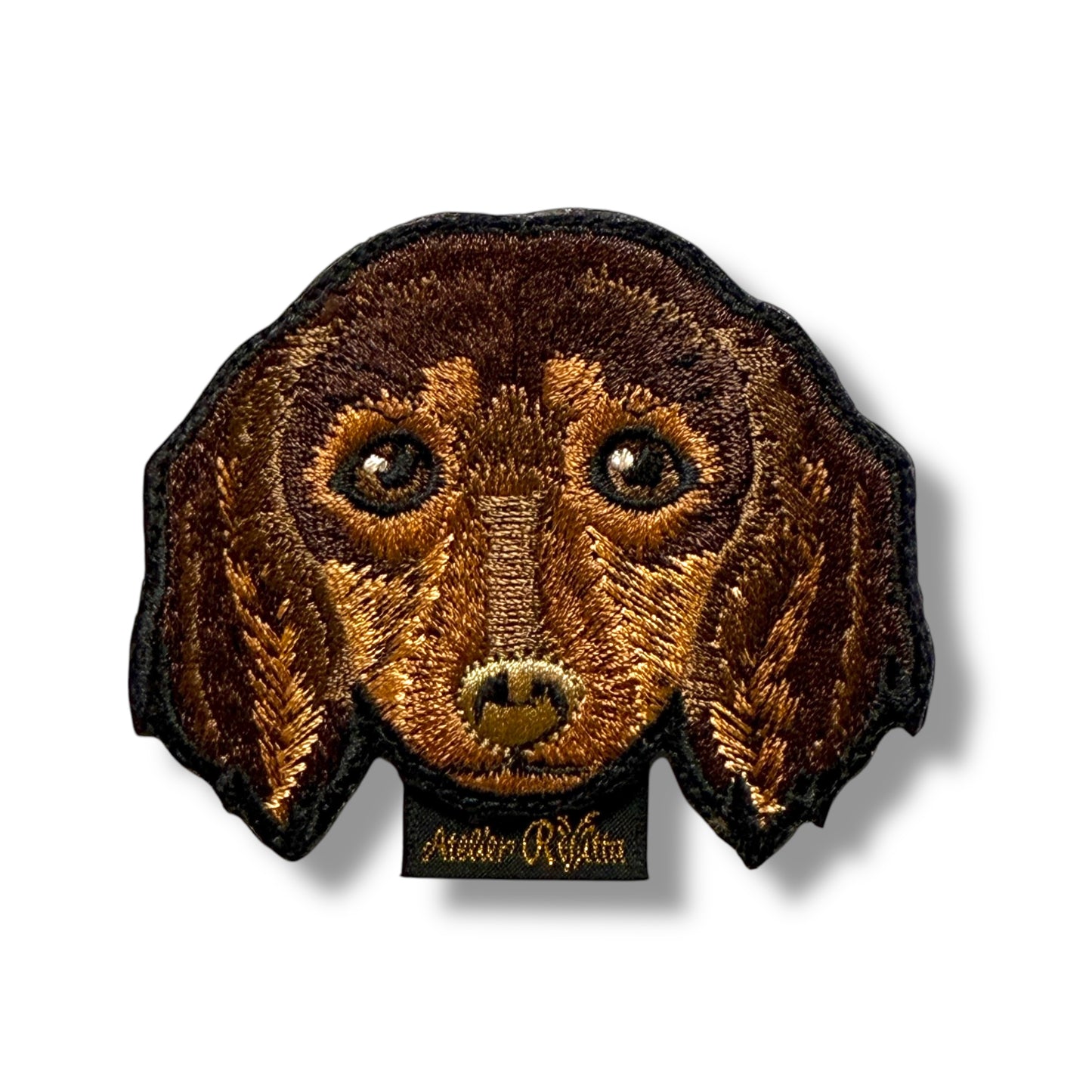 ダックスフントの刺繍ワッペン