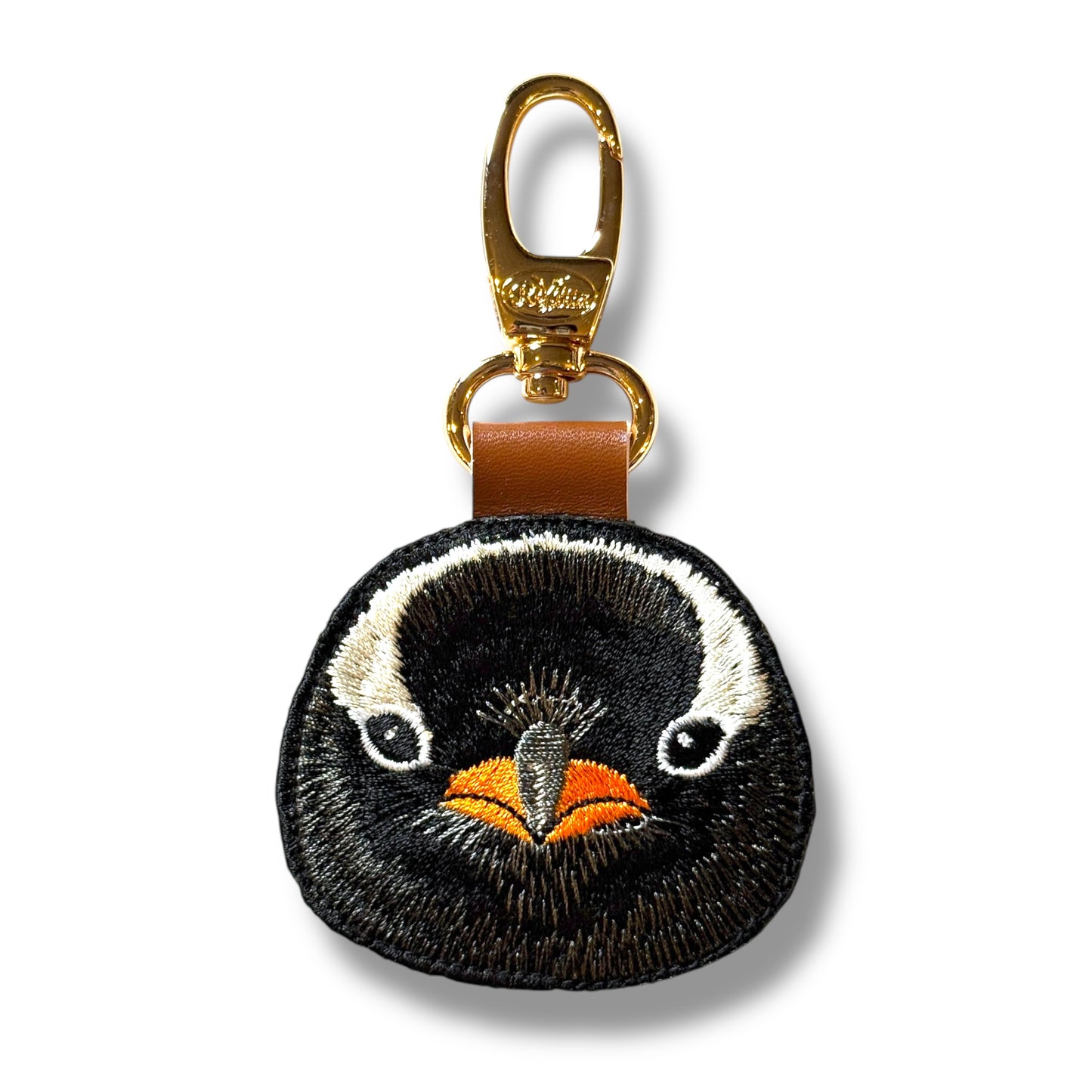 ジェンツーペンギンの証明写真刺繍ワッペン