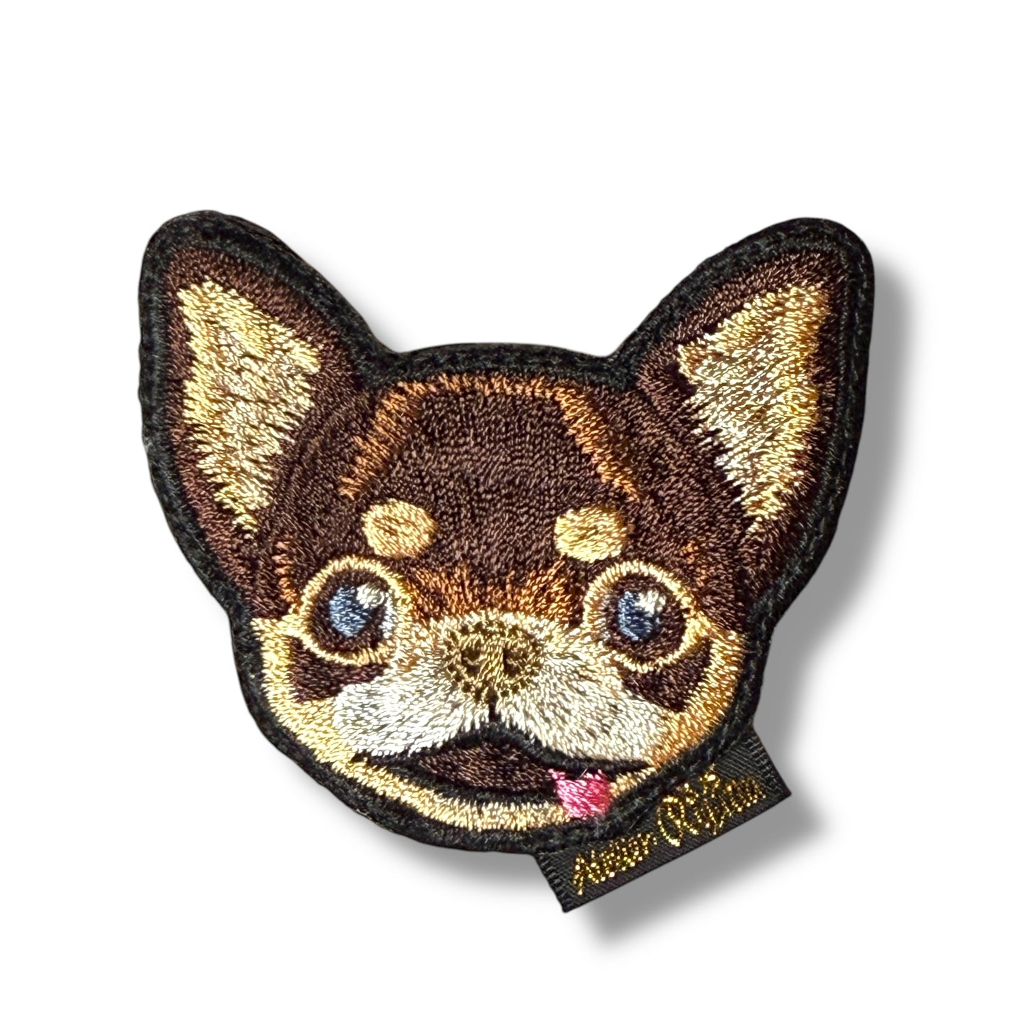 スムースチワワの刺繍ワッペン