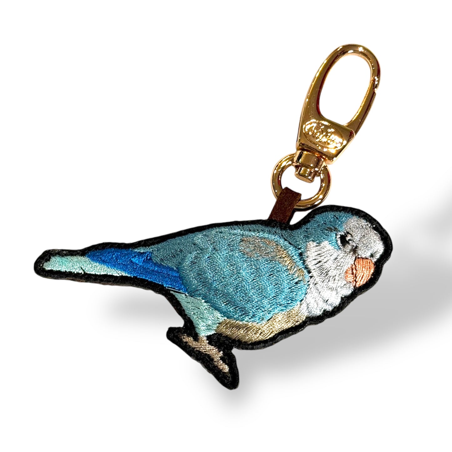 オキナインコの刺繍ワッペン