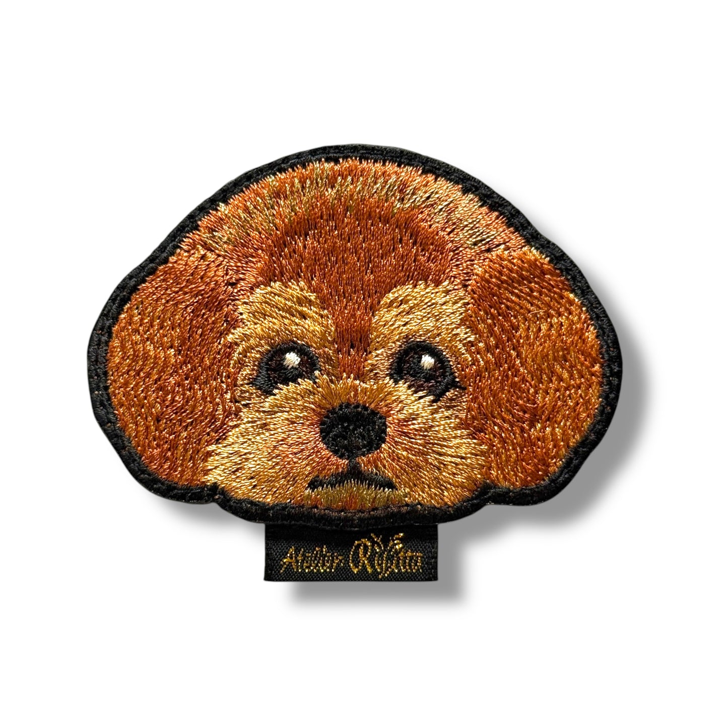 トイプードルの刺繍ワッペン