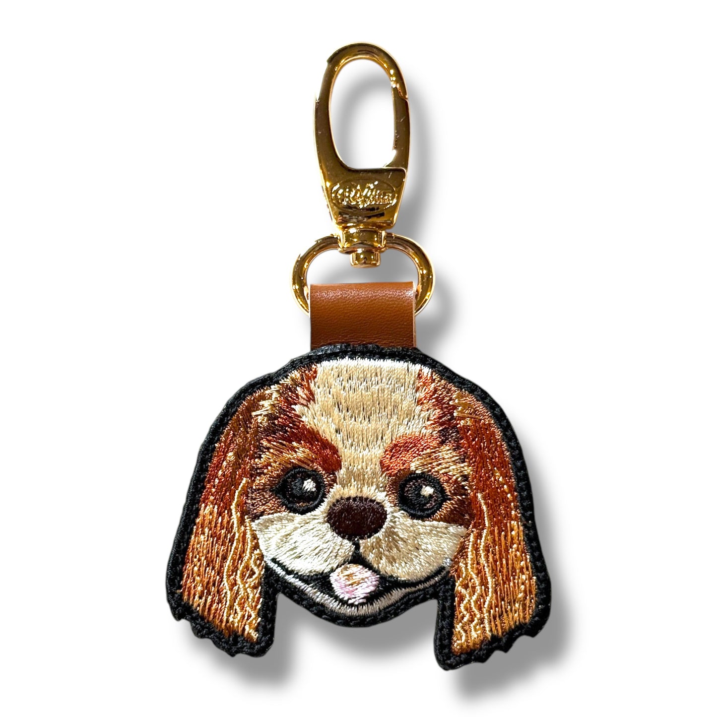 キャバリア・キング・チャールズ・スパニエルの刺繍ワッペン