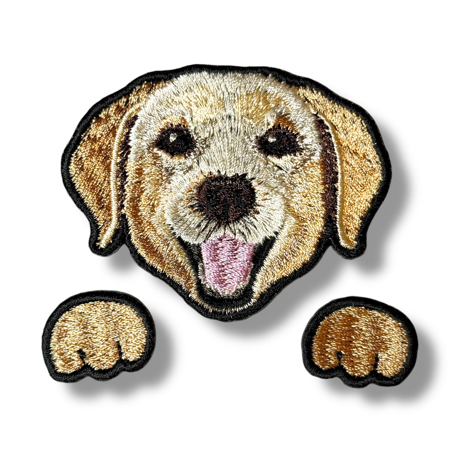 ラブラドール・レトリバーの刺繍ワッペン